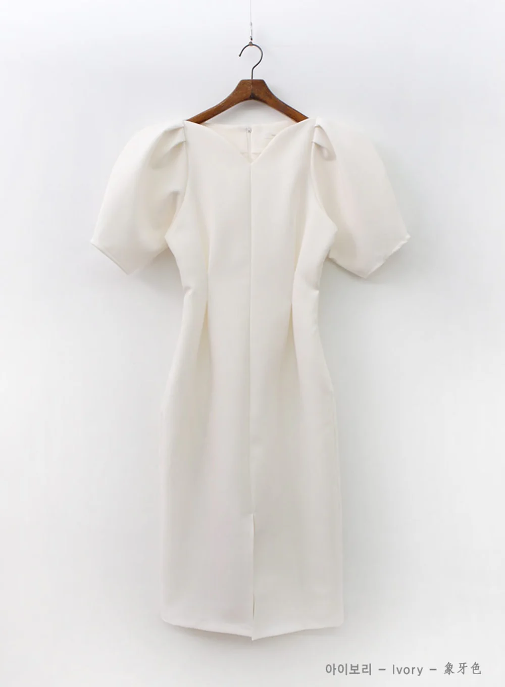 Puff Shoulder Wedding Party Midi Dress IA13 - Image 22