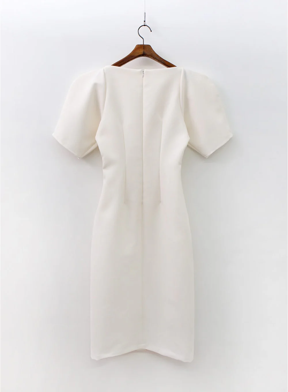 Puff Shoulder Wedding Party Midi Dress IA13 - Image 23