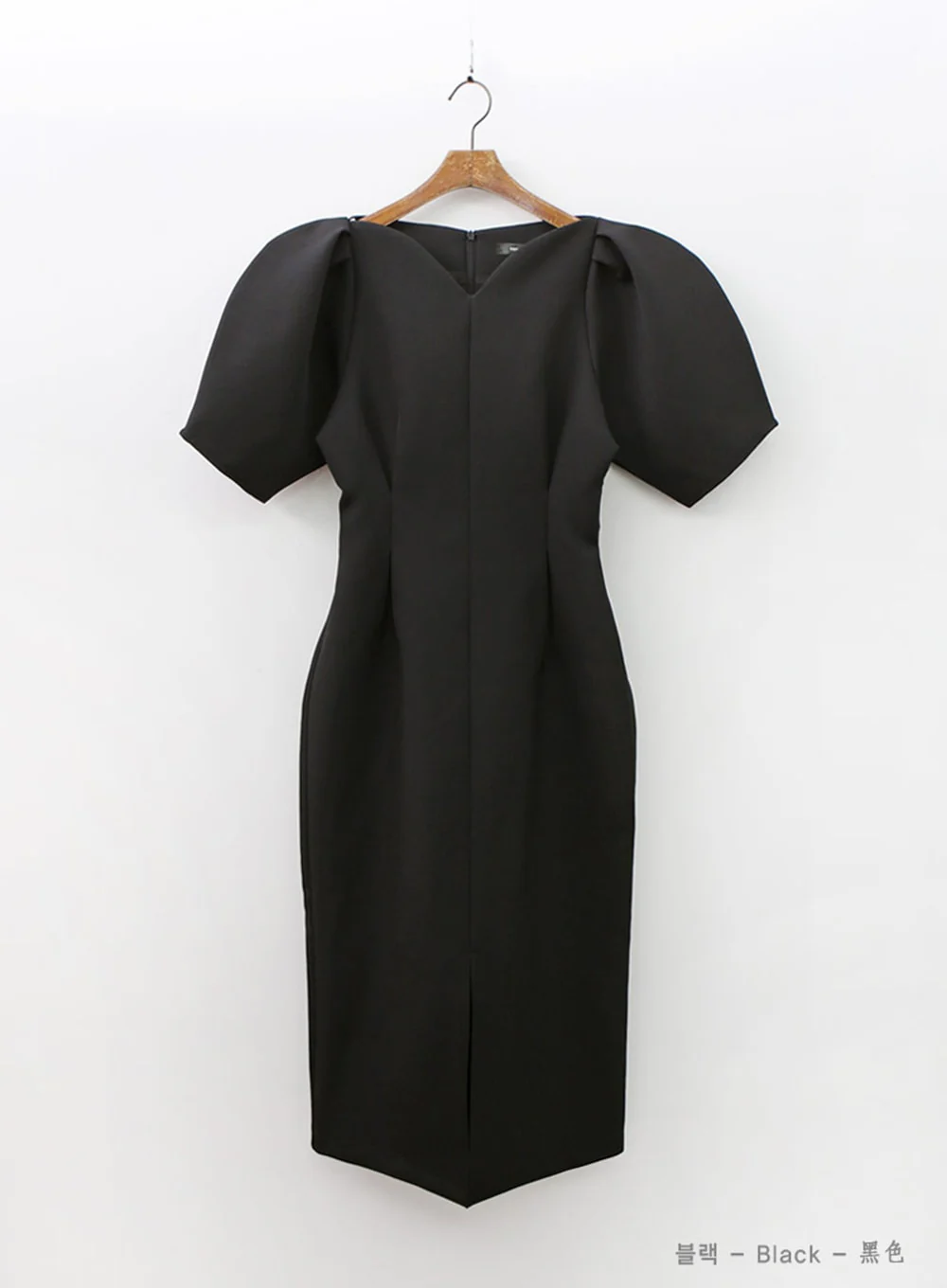 Puff Shoulder Wedding Party Midi Dress IA13 - Image 24