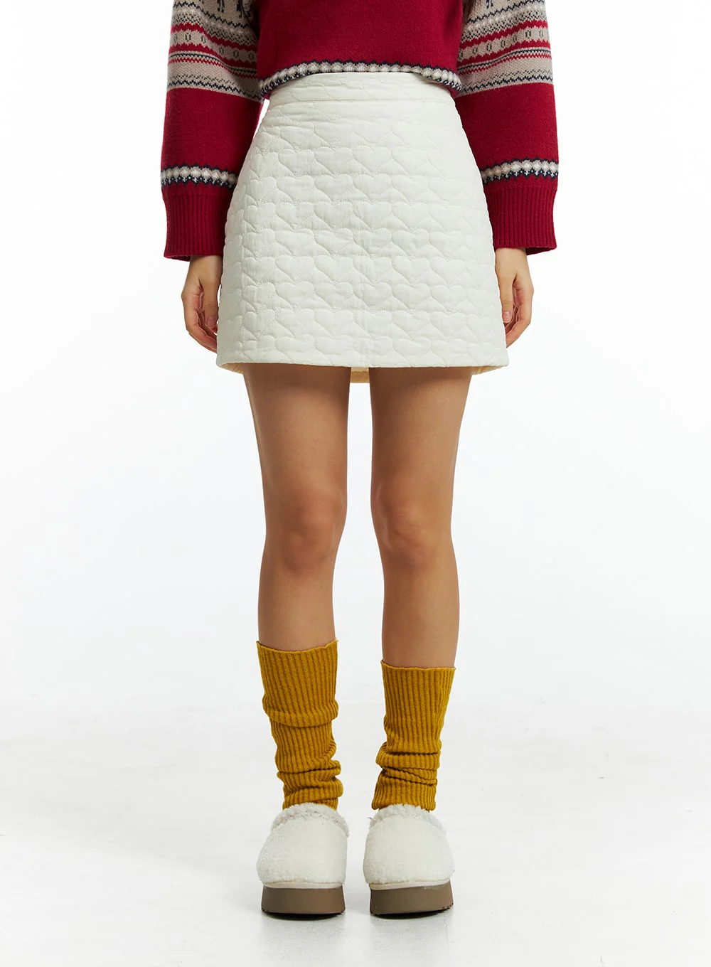 Quilted Mini Skirt IN323 - Image 2