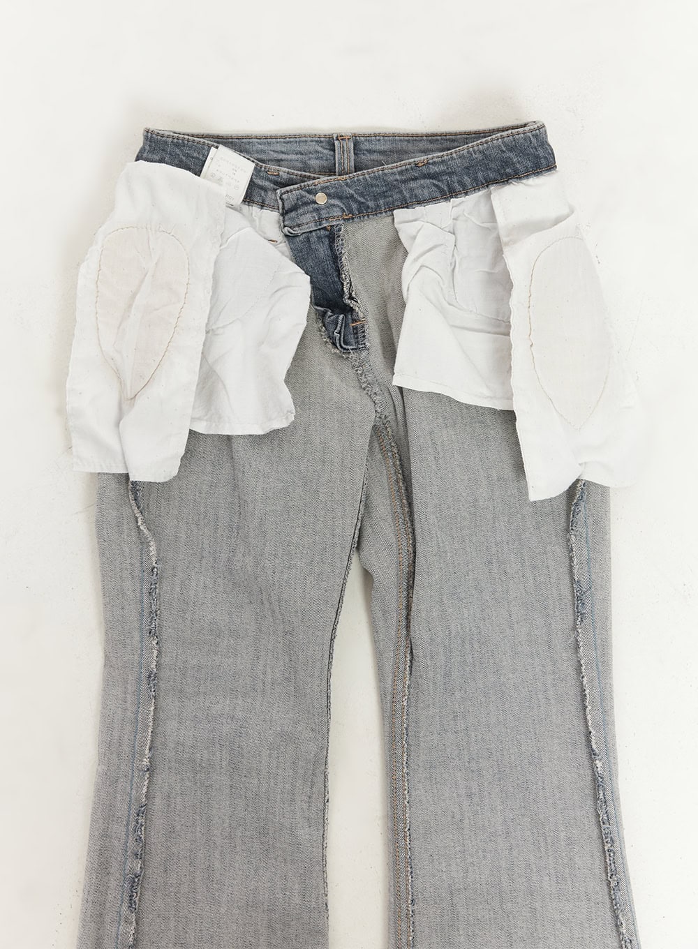 Rachel Washed Bootcut Jeans with Hip Pads CF518 - Image 11