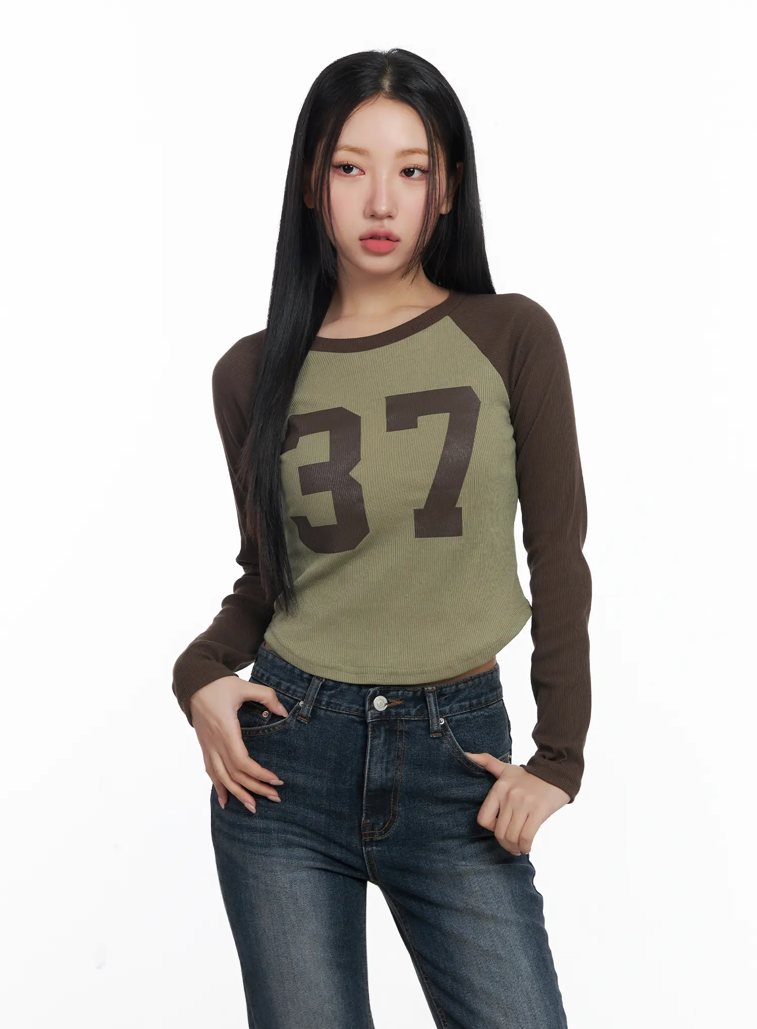 Raglan 37 Long Sleeve Tee CJ515 - Image 2