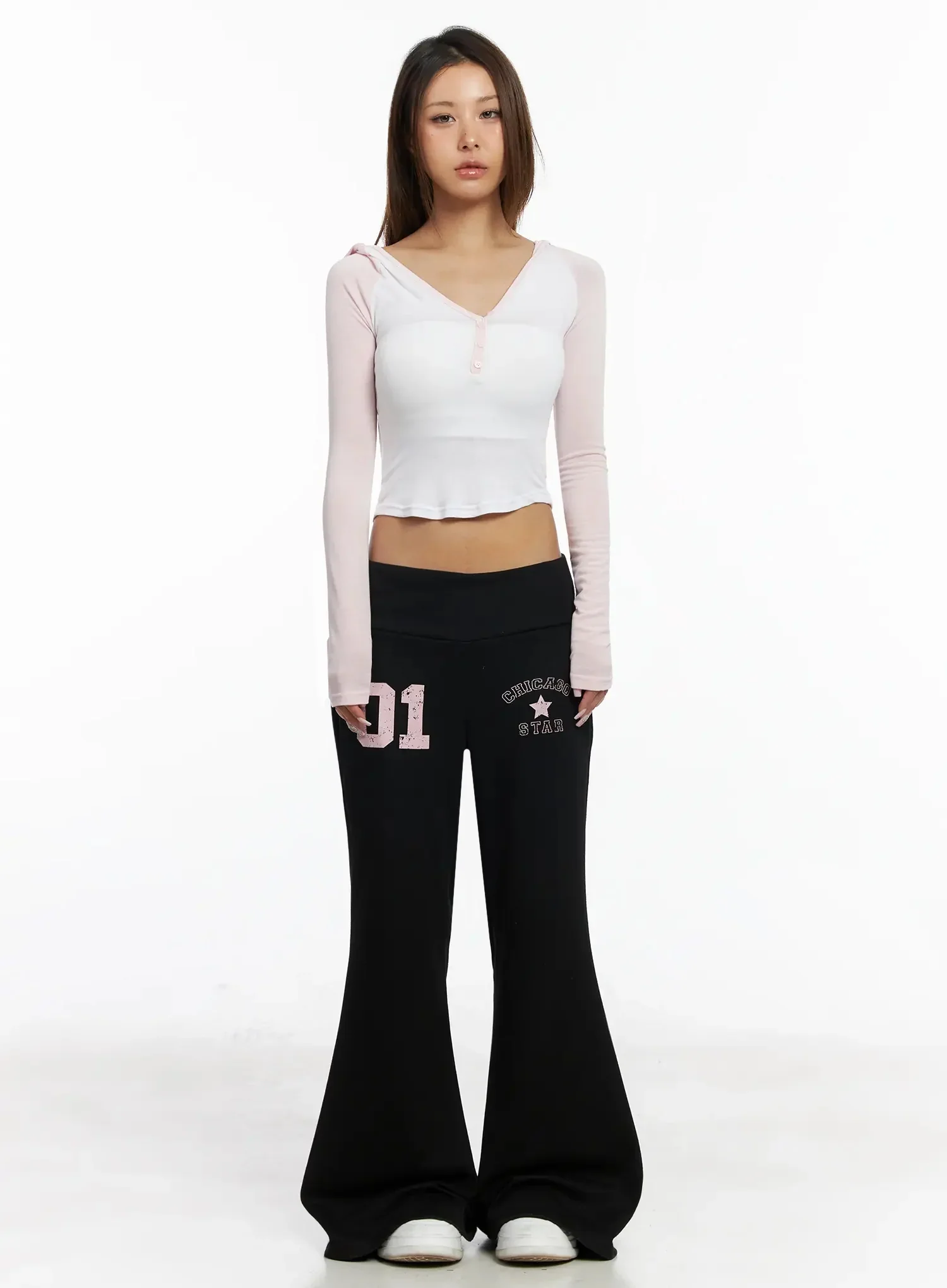 Raglan Hooded Slim Crop Top IY504 - Image 12
