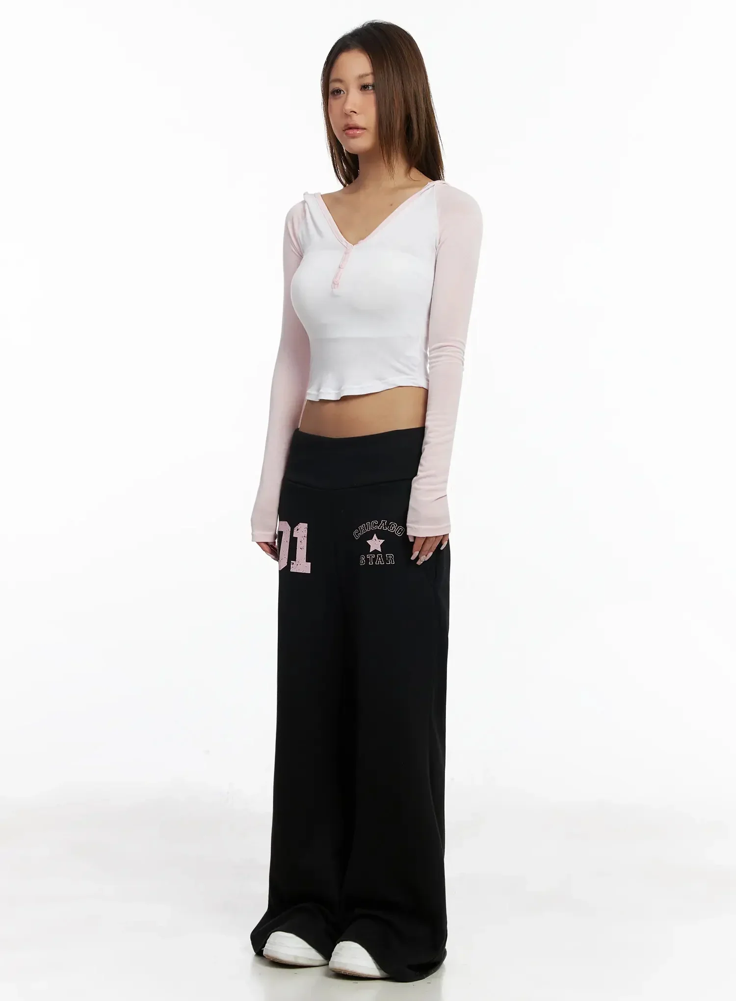 Raglan Hooded Slim Crop Top IY504 - Image 13