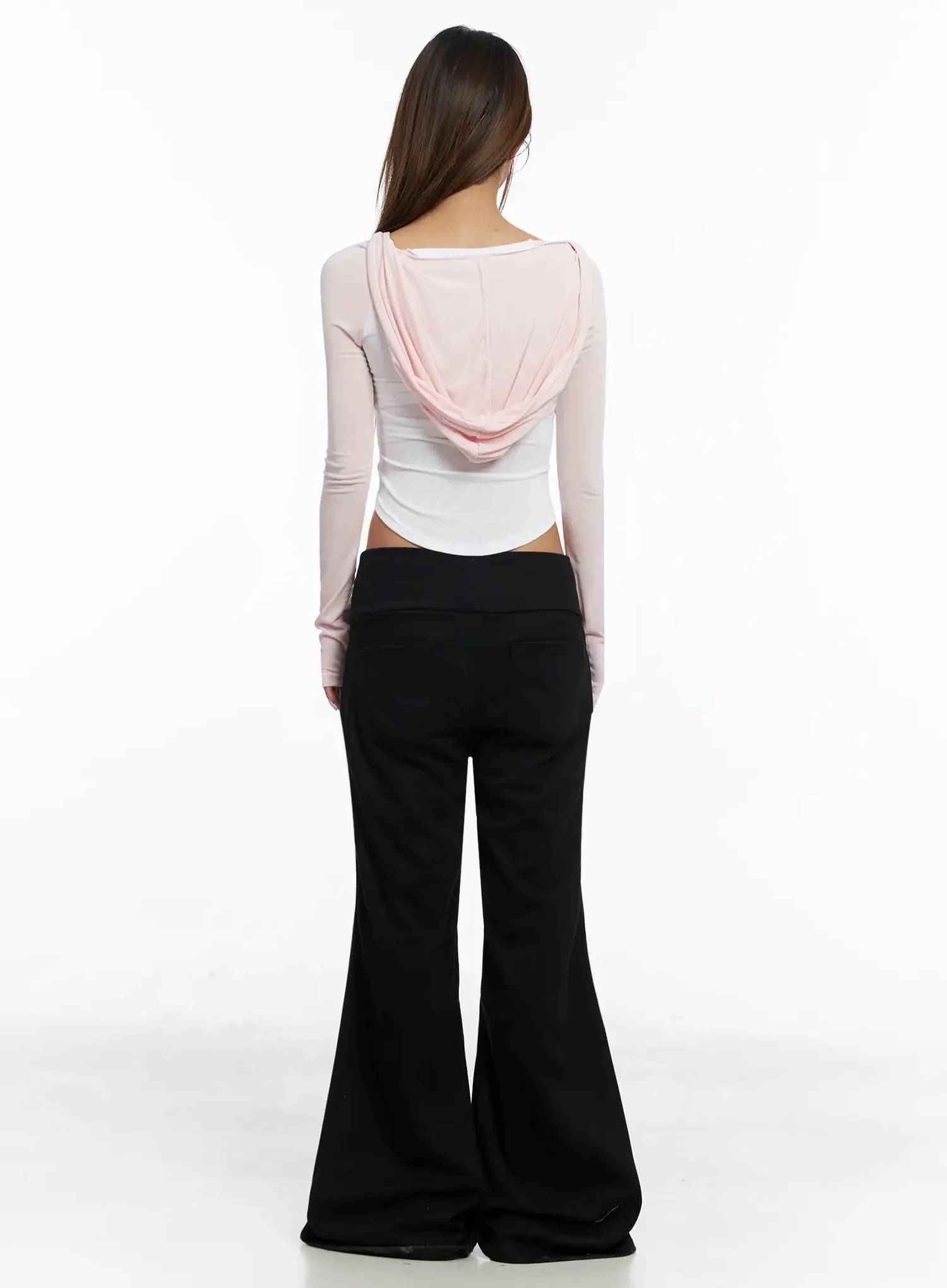 Raglan Hooded Slim Crop Top IY504 - Image 14