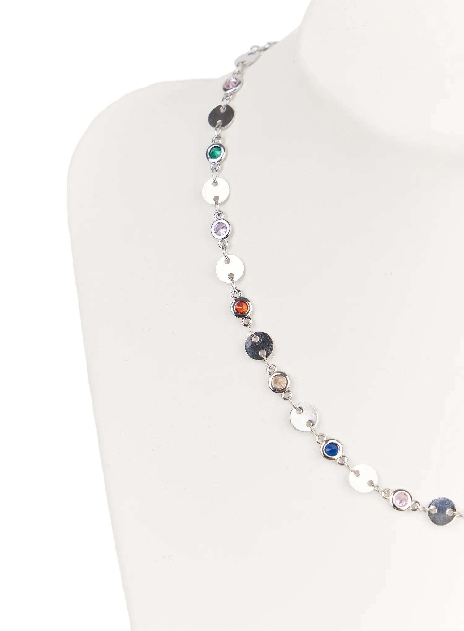 Rainbow Crystal Necklace CM525 - Image 4