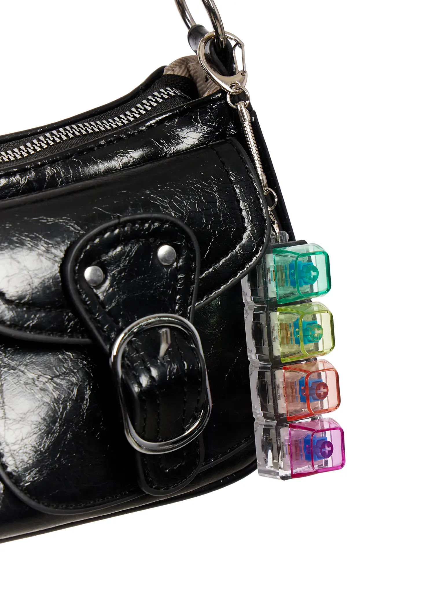 Rainbow Keycap Keyring IM527 - Image 2