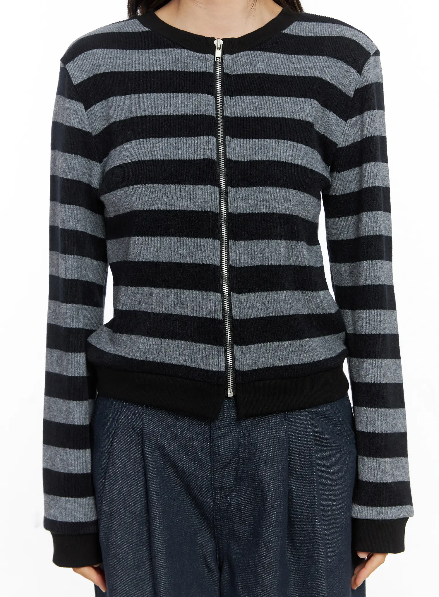 Ralph Striped Two-Way Zip-Up CS524 - Image 8