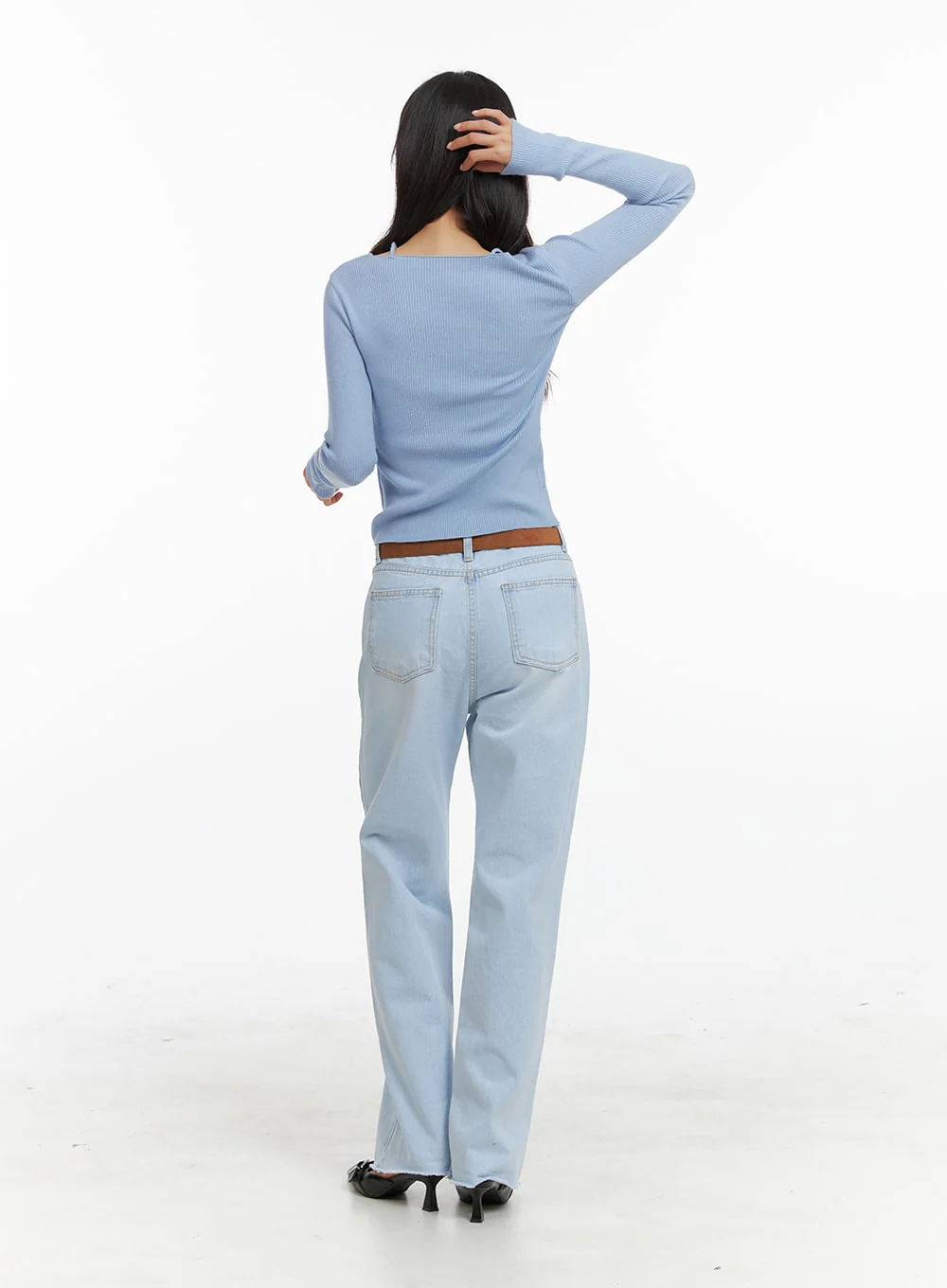 Raw Cut Straight Jeans OA419 - Image 4