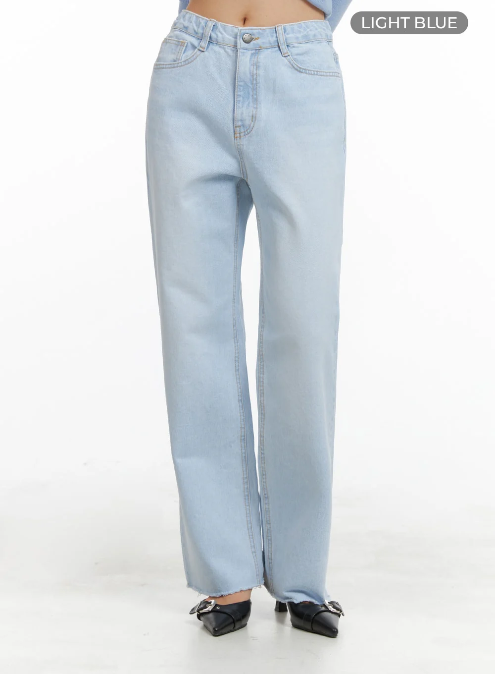 Raw Cut Straight Jeans OA419 - Image 6