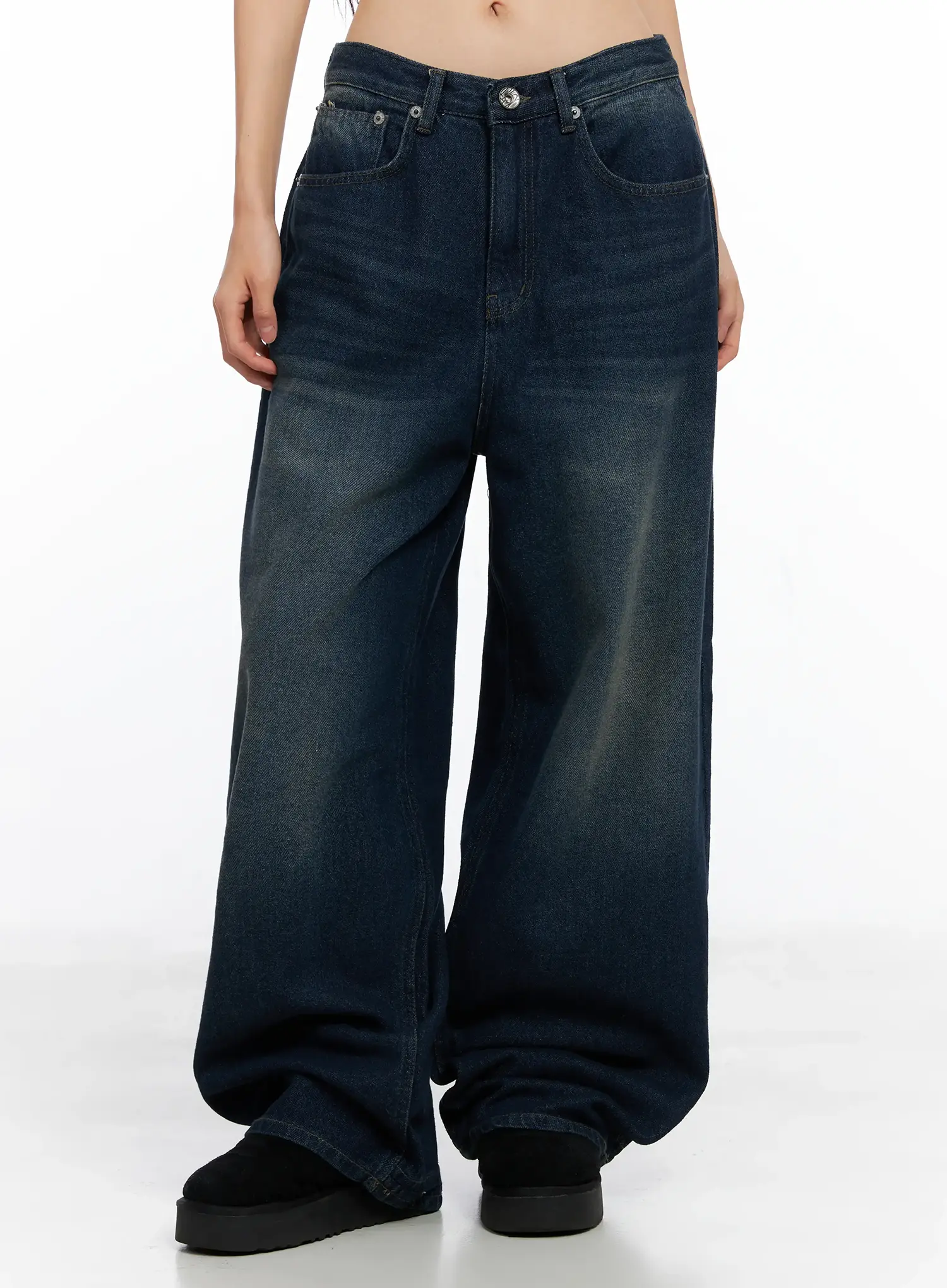 Rayna Vintage Washed Wide Jeans CO528
