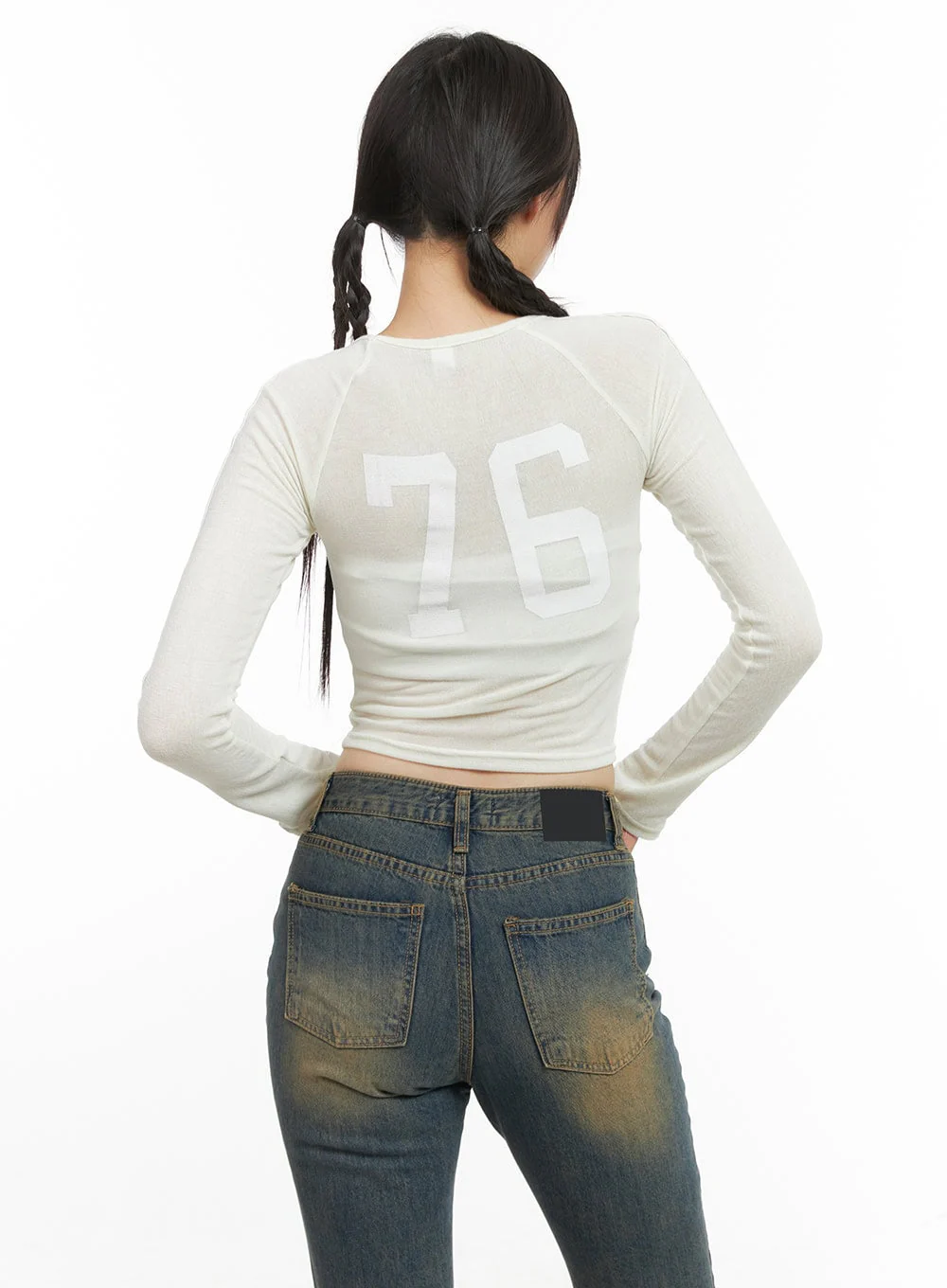 Rayon Sheer Crop Top CG419 - Image 6