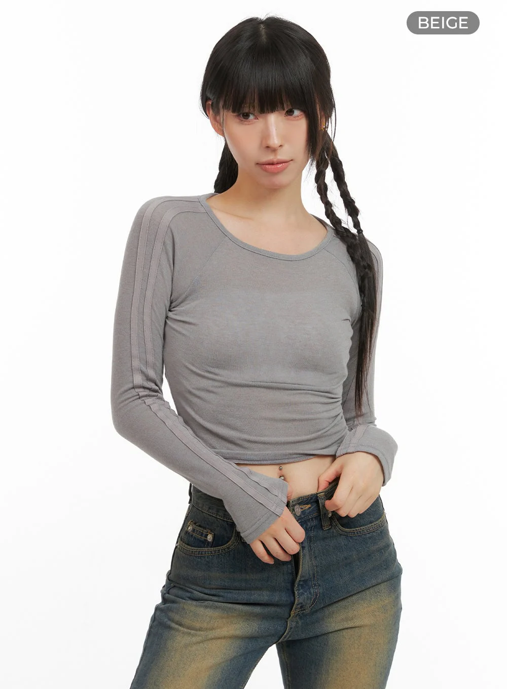 Rayon Sheer Crop Top CG419 - Image 8