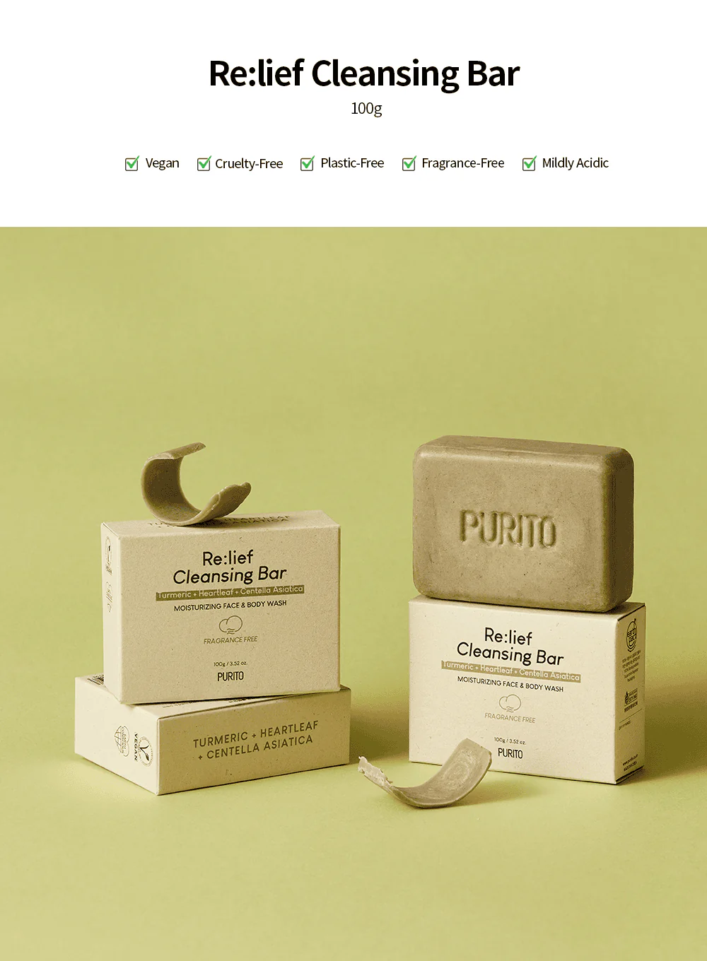 Re:lief Cleansing Bar (100g) - Image 2