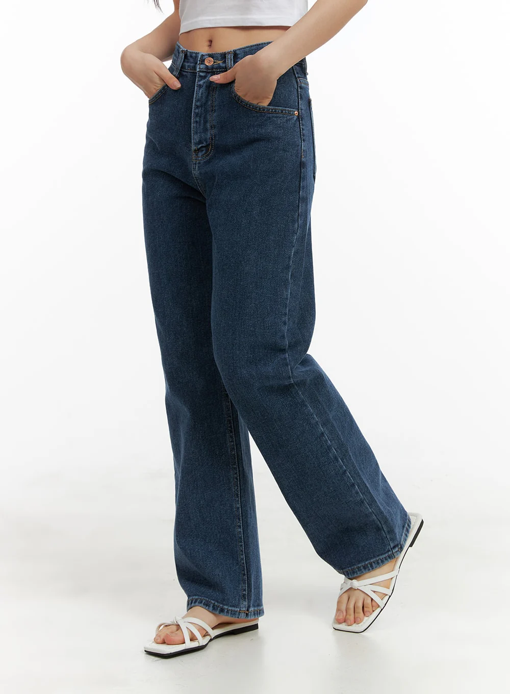 Recycled Straight Fit Jeans OM428 - Image 3