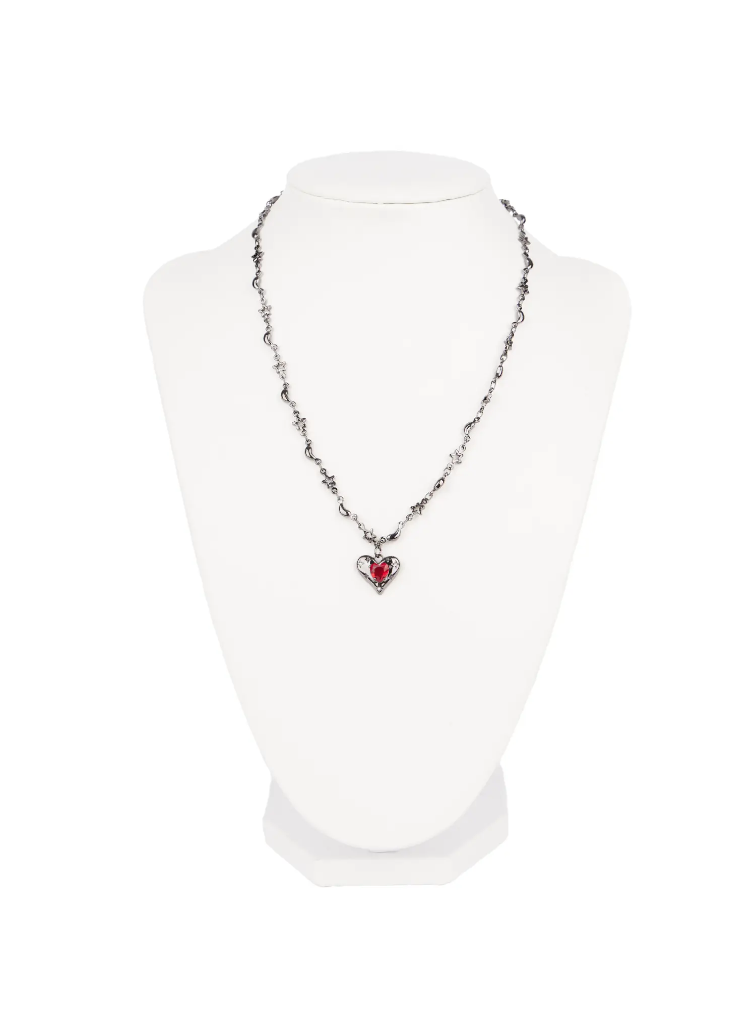 Red Heart Necklace CJ523 - Image 4