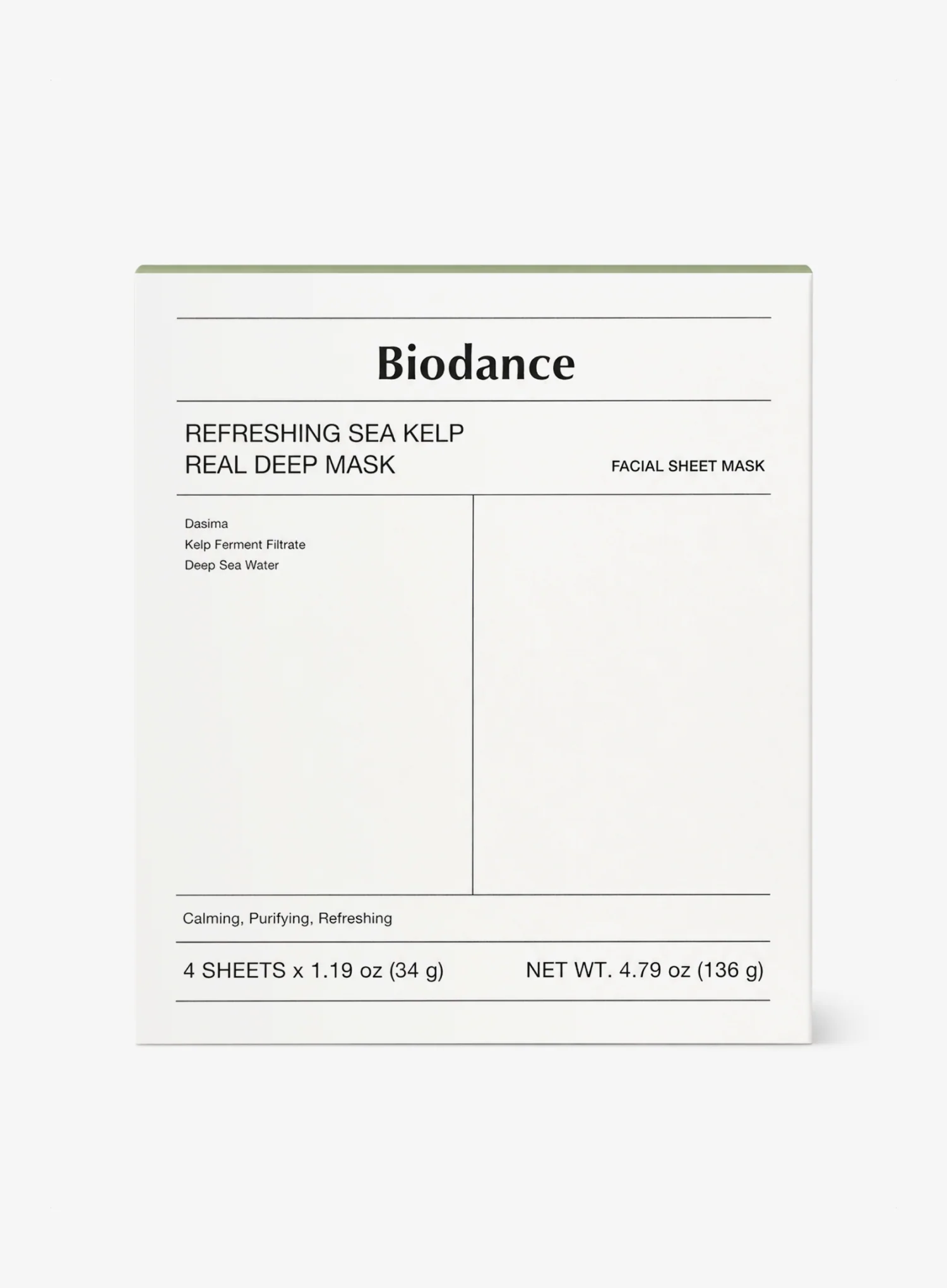 Refreshing Sea Kelp Real Deep Mask Set (34g*4ea)