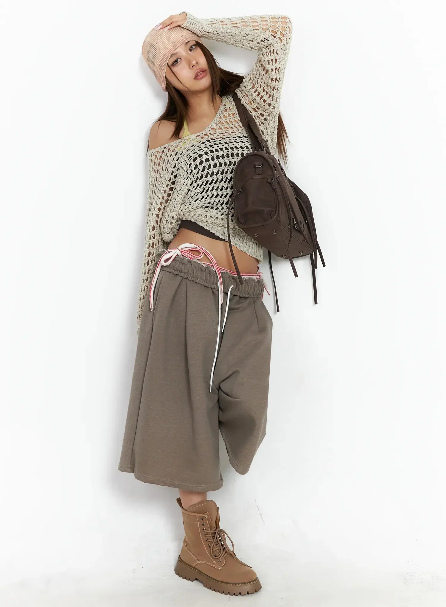 Relaxed Bermuda Sweat Shorts IA527 - Image 13