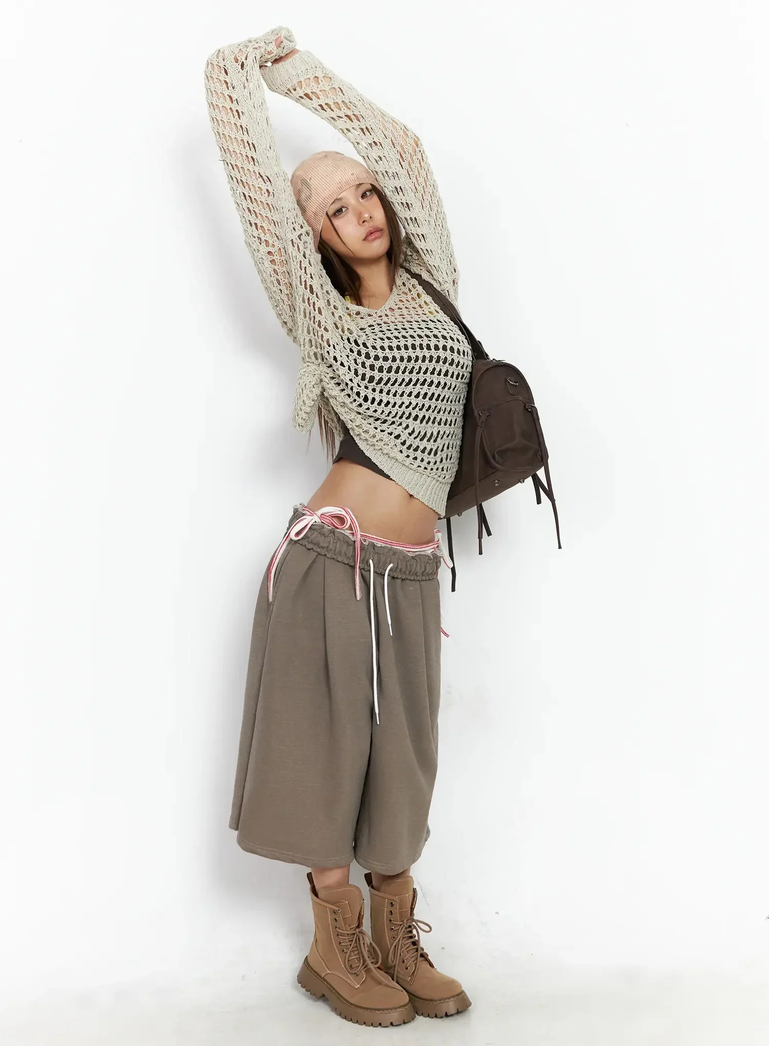 Relaxed Bermuda Sweat Shorts IA527 - Image 2