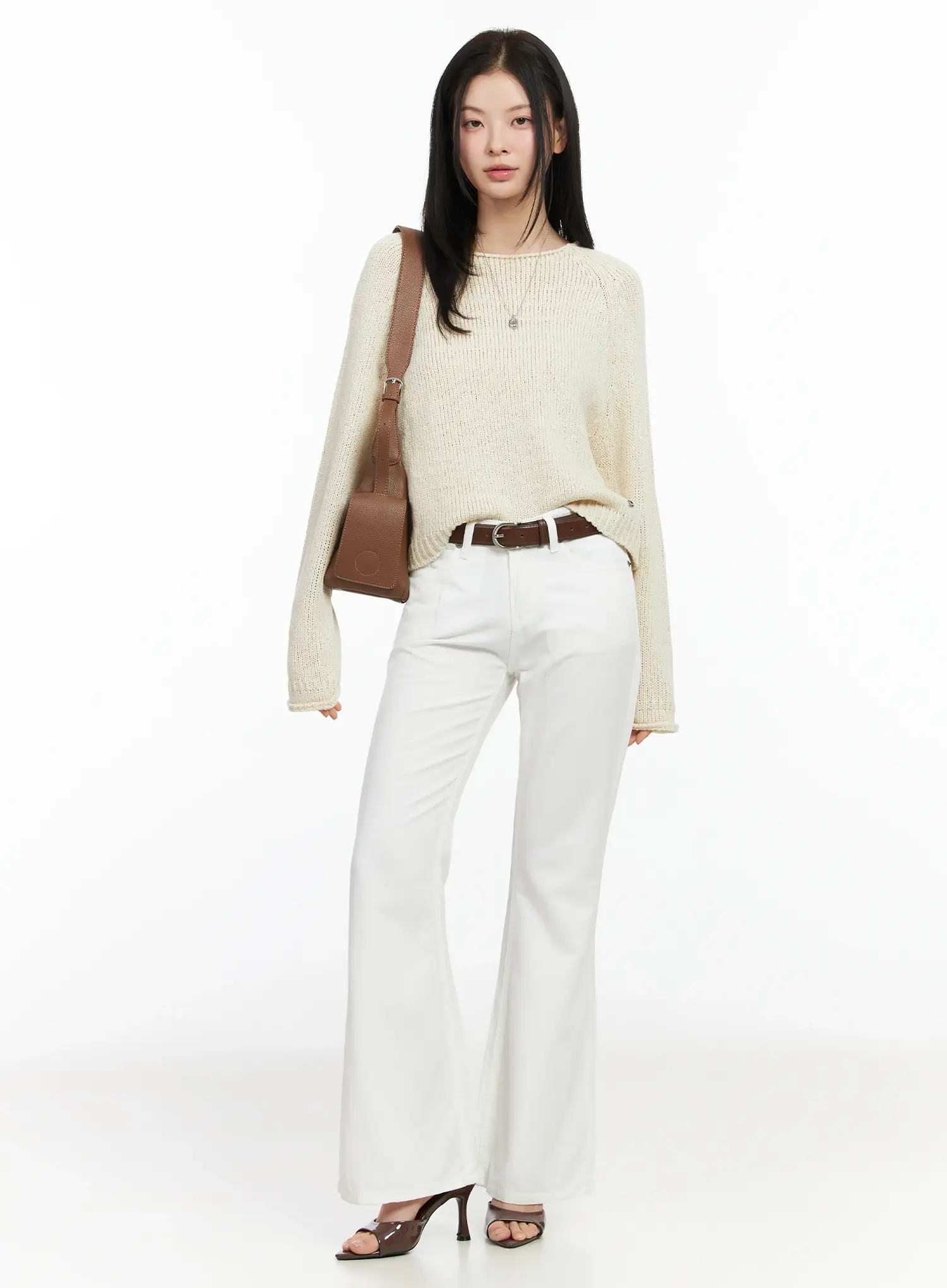 Relaxed Bootcut Cotton Pants IM524