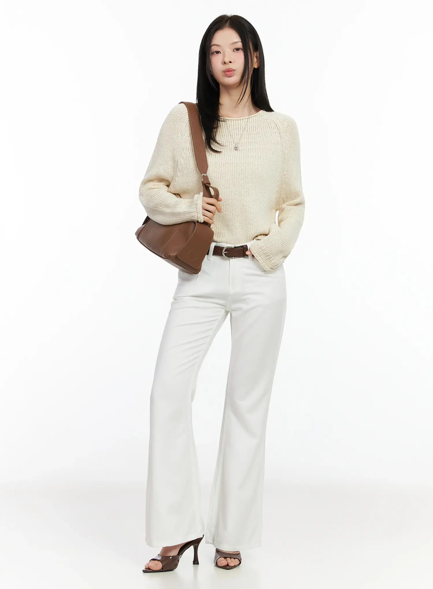 Relaxed Bootcut Cotton Pants IM524 - Image 8