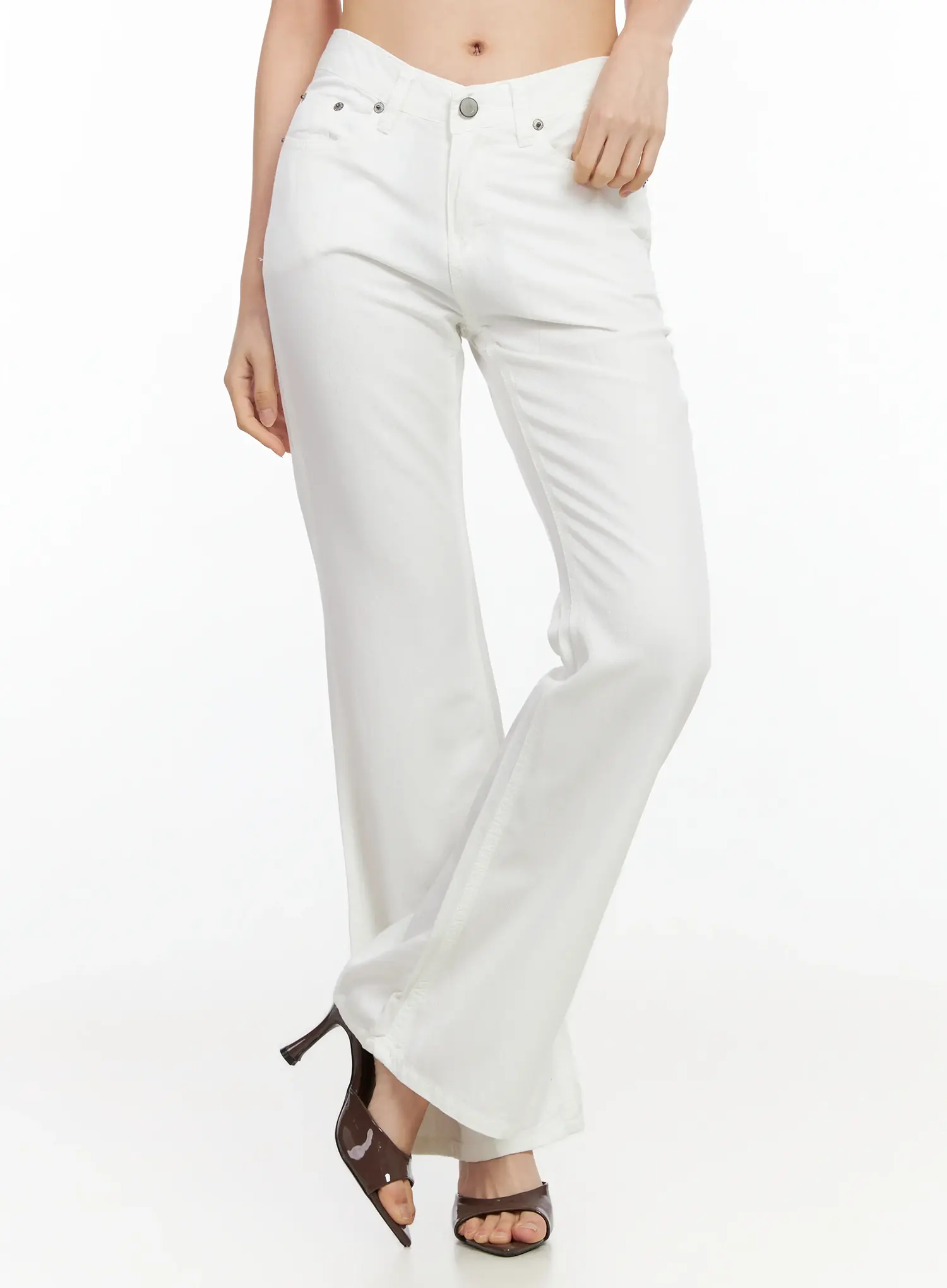 Relaxed Bootcut Cotton Pants IM524 - Image 9