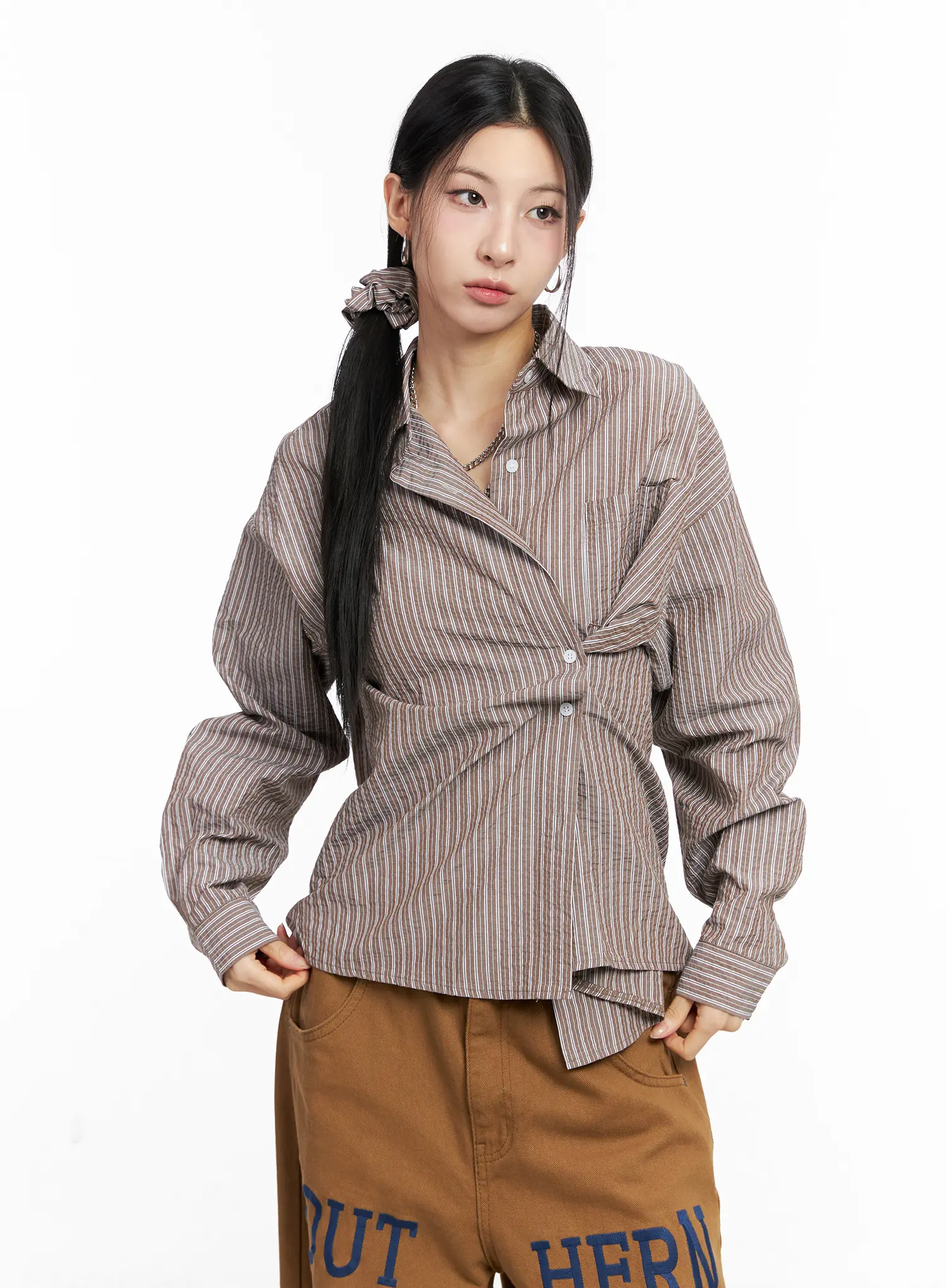 Relaxed Fit Button-up Shirt CC1109 - Image 10