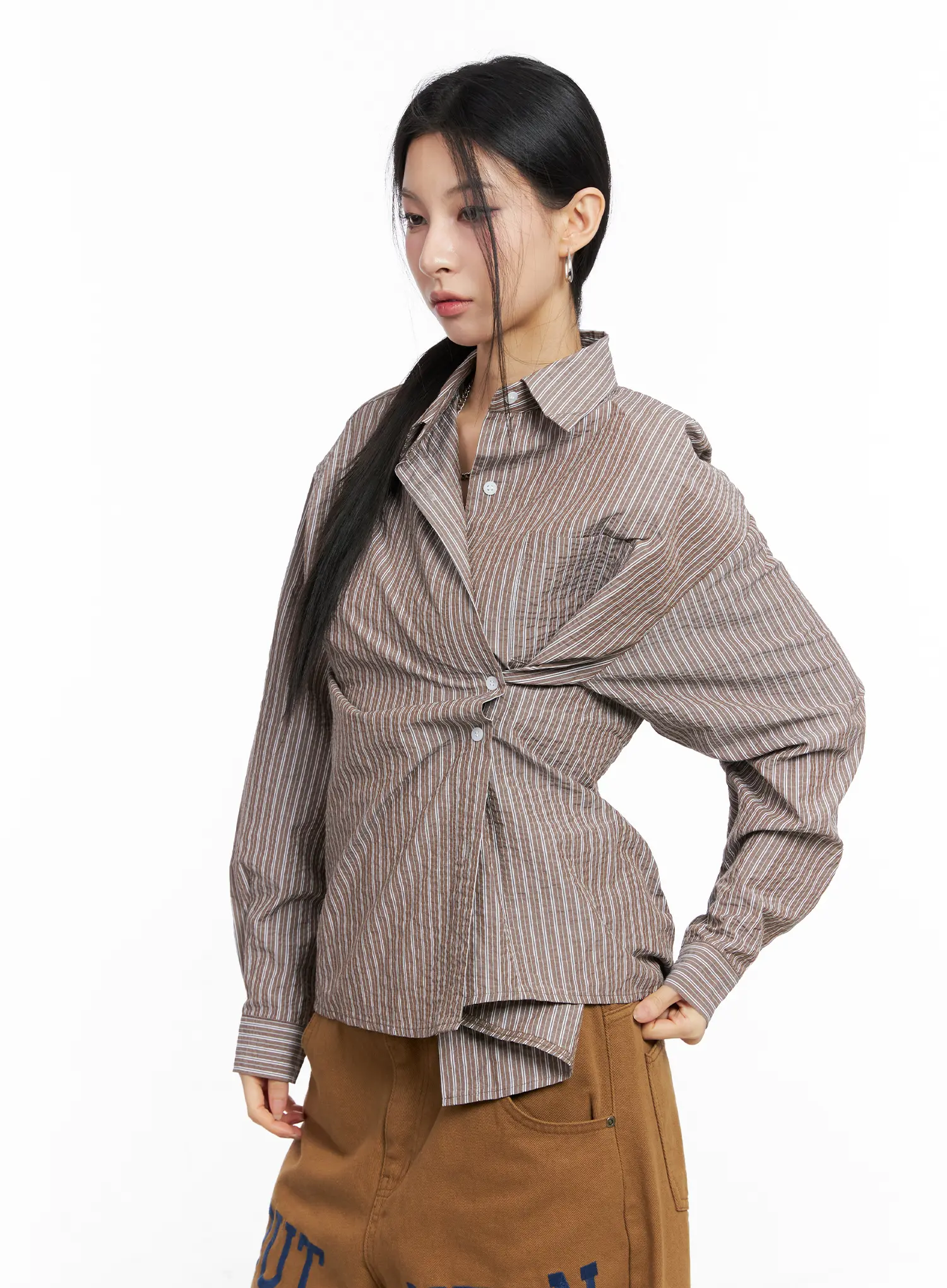 Relaxed Fit Button-up Shirt CC1109 - Image 11