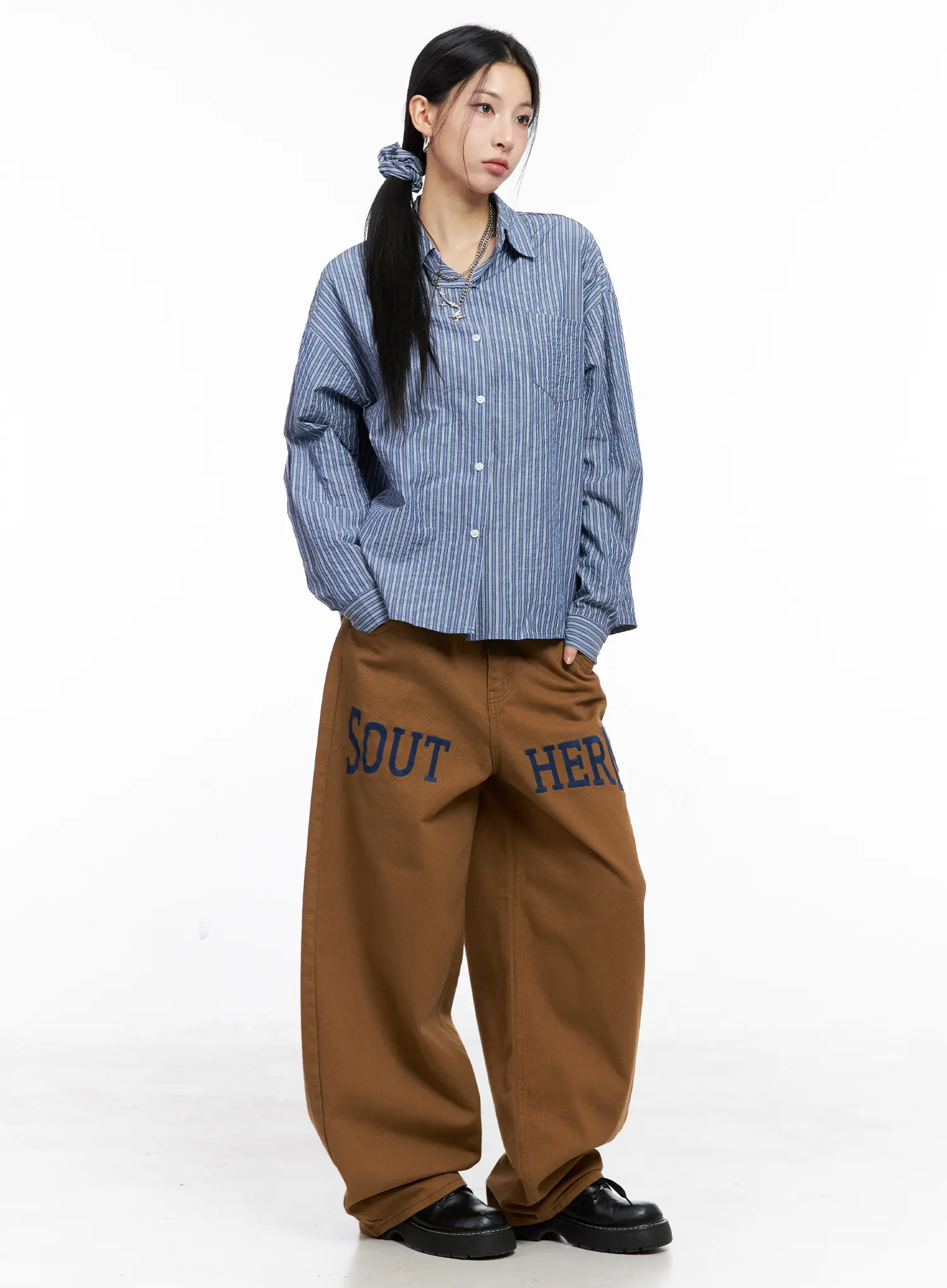 Relaxed Fit Button-up Shirt CC1109 - Image 2