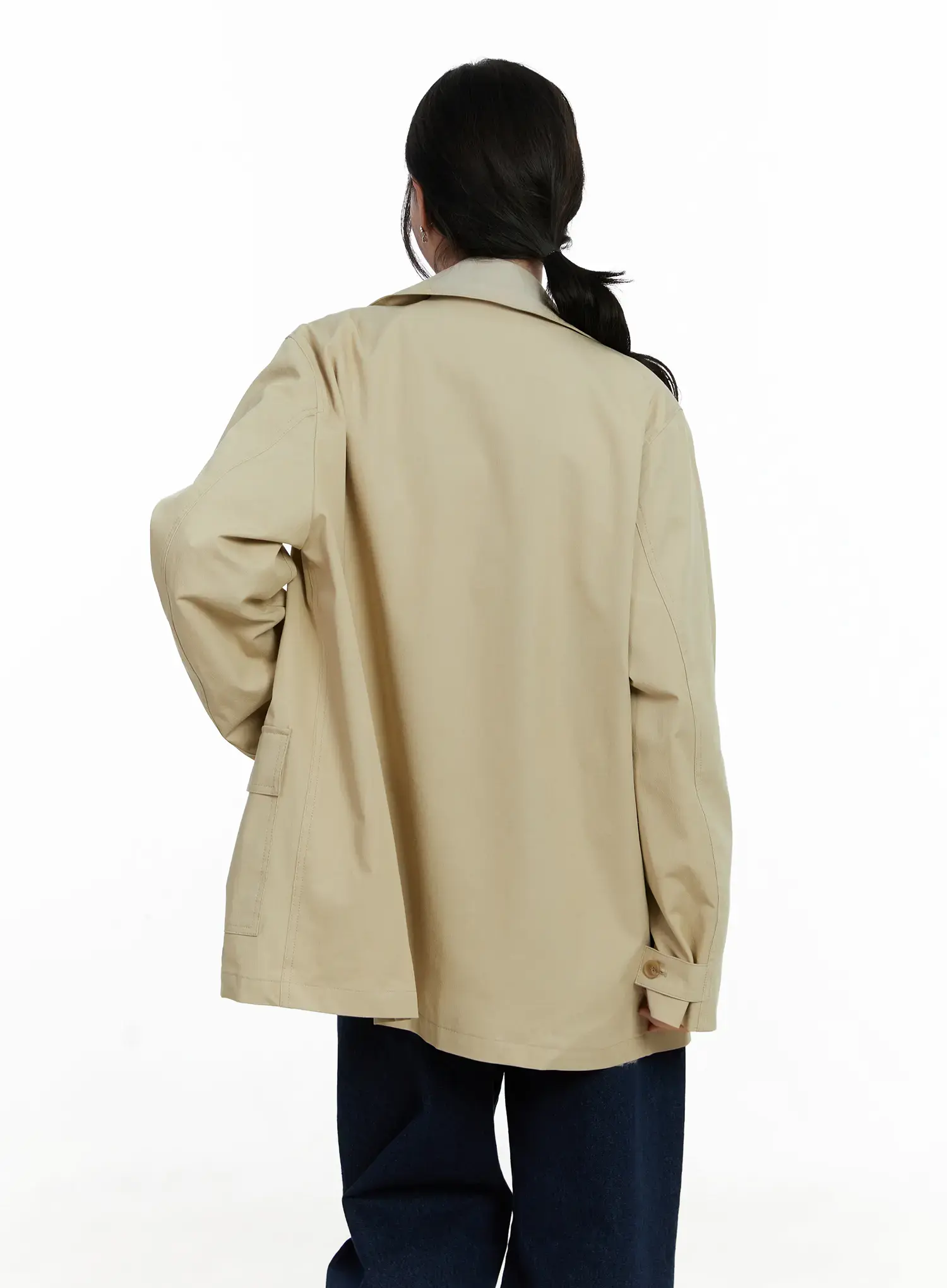 Relaxed Fit Cotton Jacket F502 - Image 10