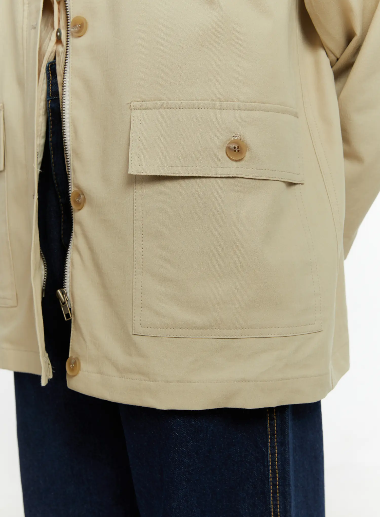 Relaxed Fit Cotton Jacket F502 - Image 6