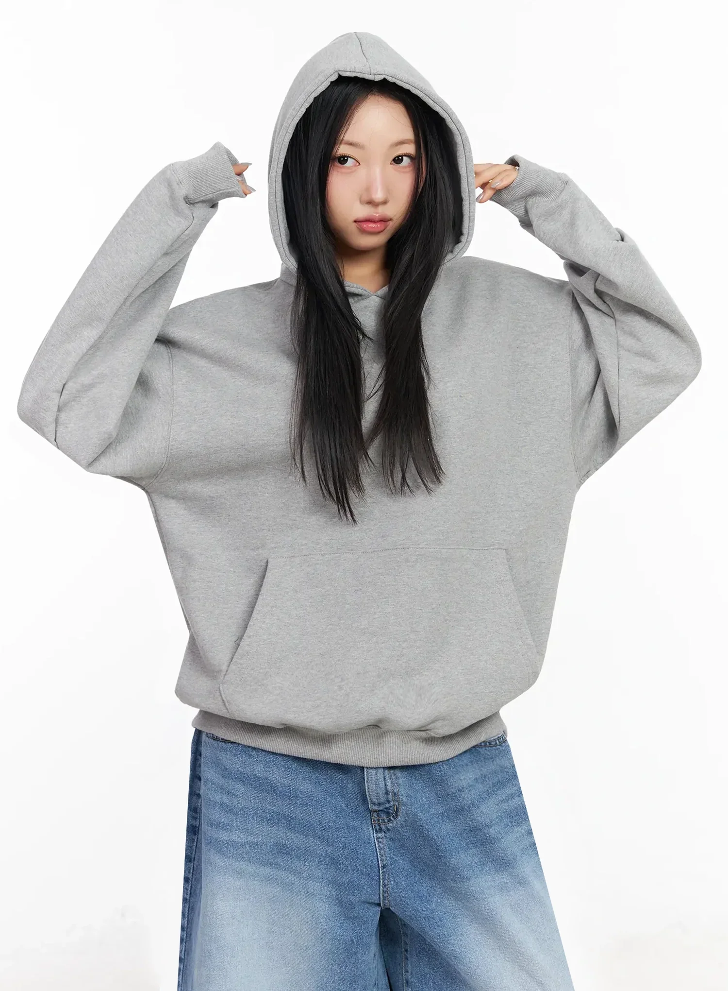 Relaxed-Fit Hoodie IA507 - Image 3