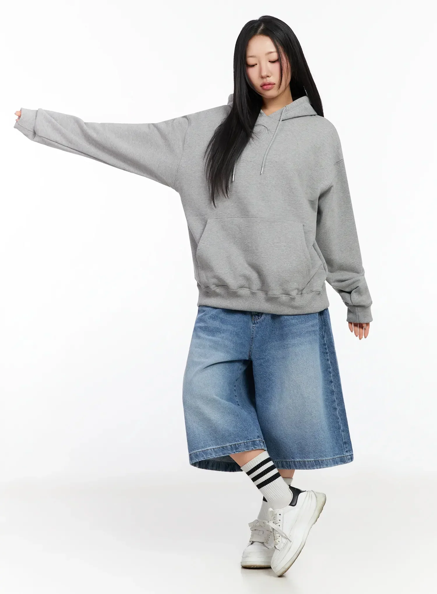 Relaxed-Fit Hoodie IA507 - Image 7