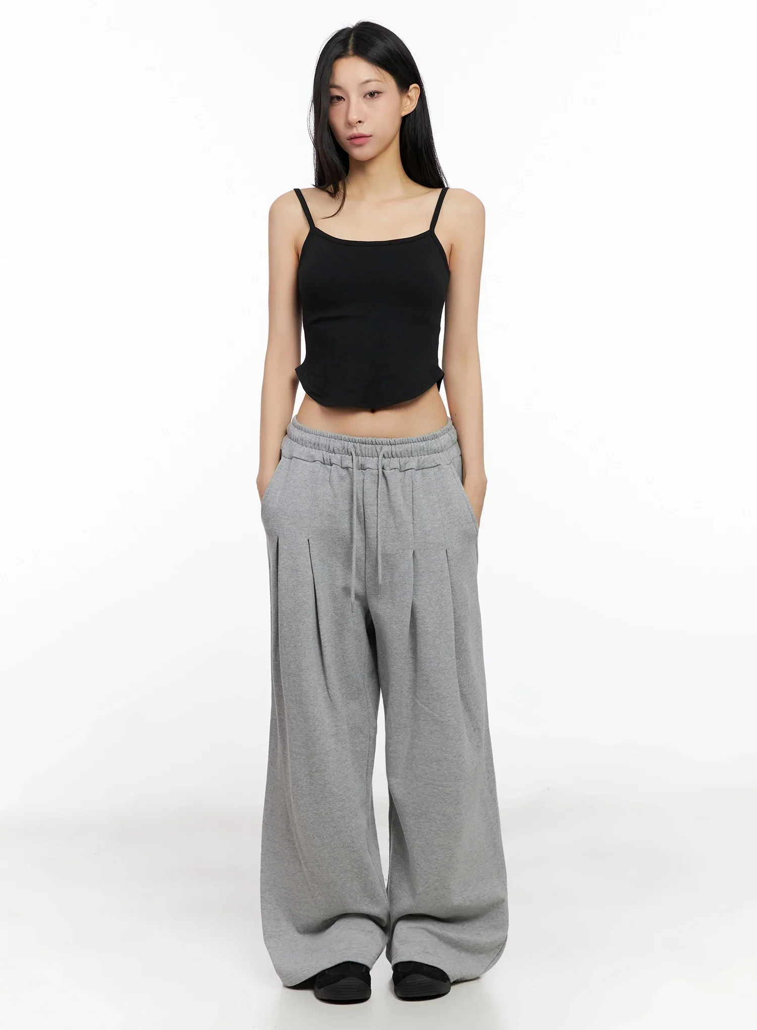 Relaxed-Fit Pintuck Sweatpants IG508 - Image 10
