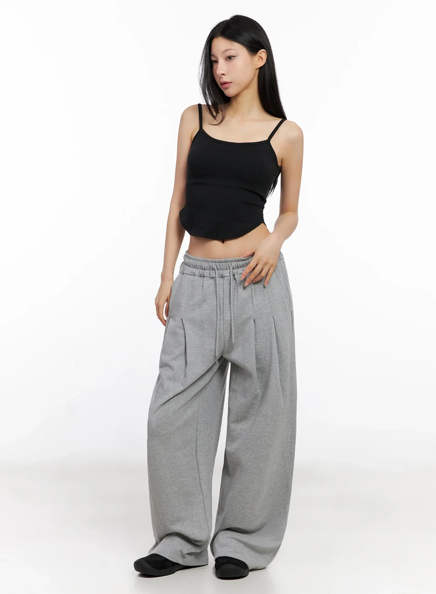 Relaxed-Fit Pintuck Sweatpants IG508 - Image 11