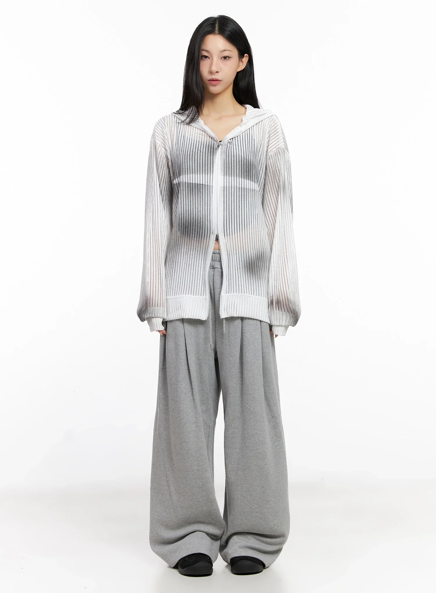 Relaxed-Fit Pintuck Sweatpants IG508 - Image 5