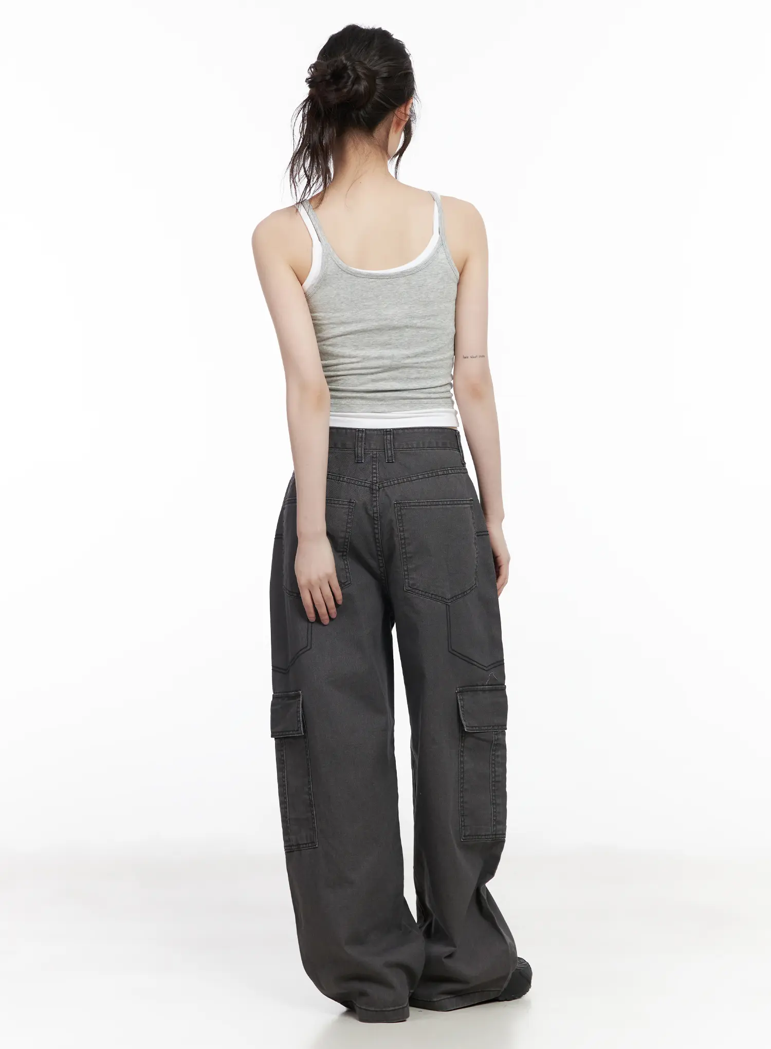 Relaxed-Fit Stitched Cargo Pants CM526 - Image 7
