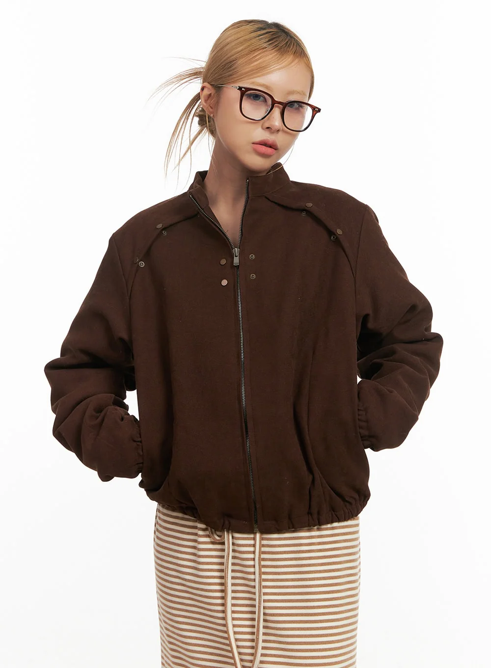 Relaxed-Fit Suede Jacket CJ508 - Image 8