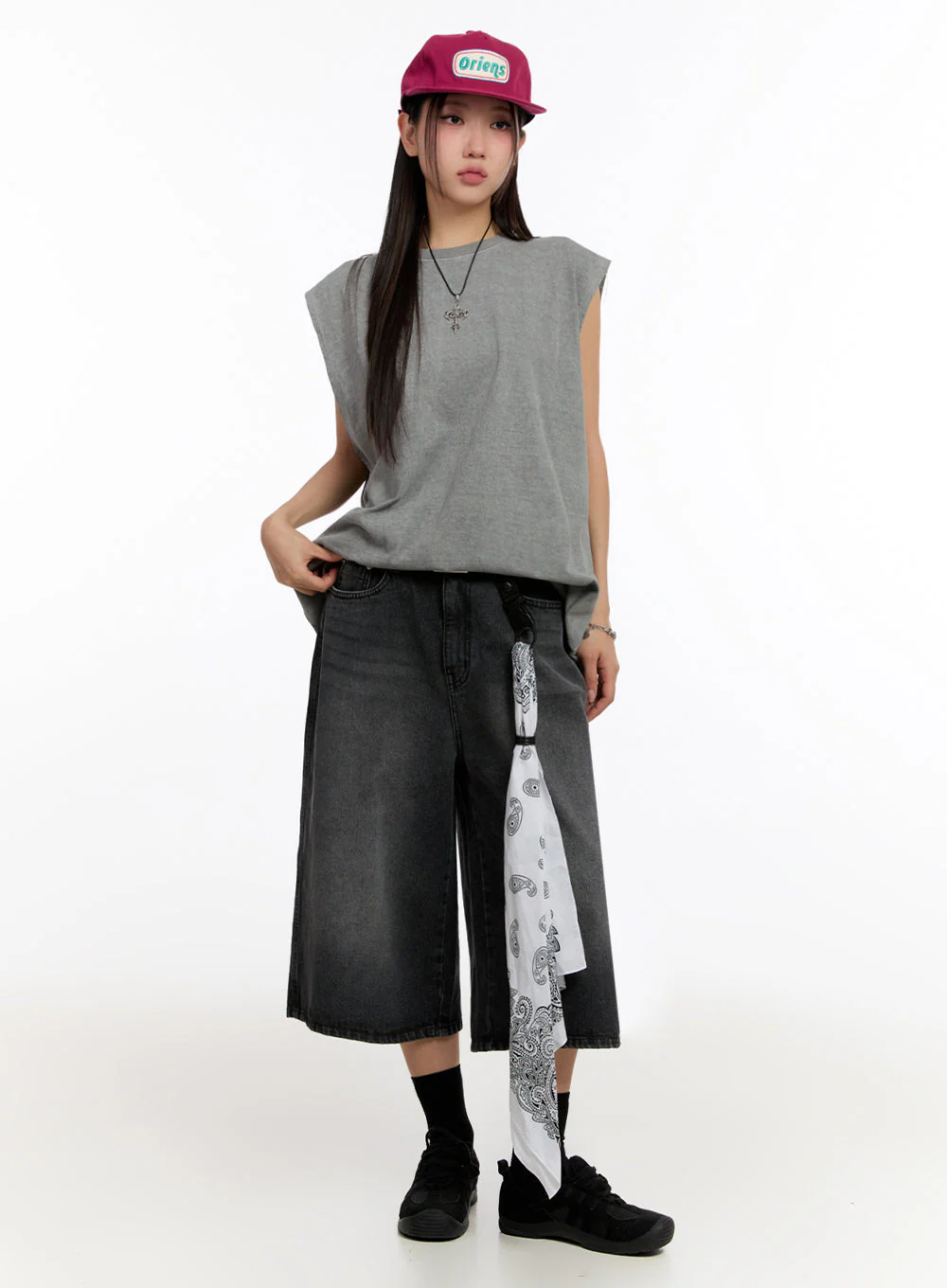 Relaxed-Fit Washed Tank Top IU509 - Image 11