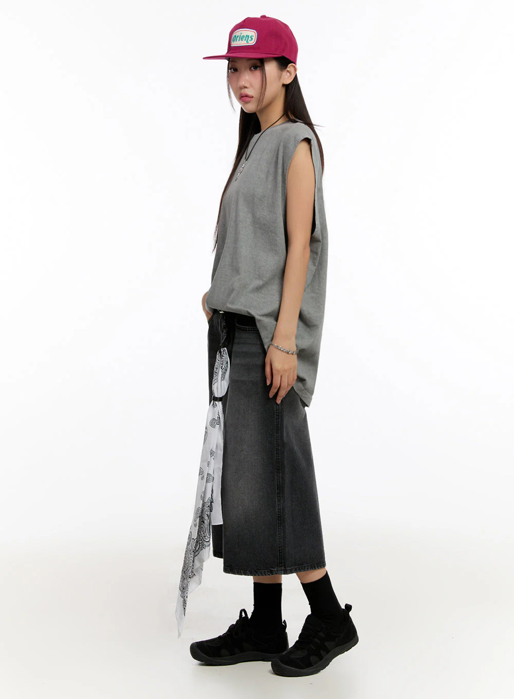 Relaxed-Fit Washed Tank Top IU509 - Image 12