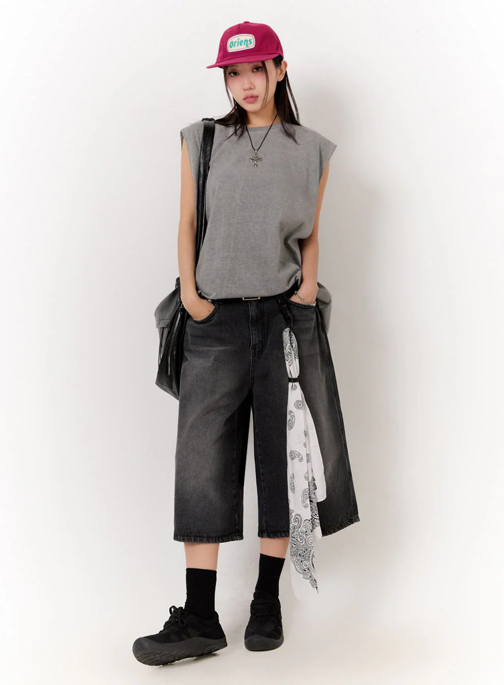 Relaxed-Fit Washed Tank Top IU509 - Image 2