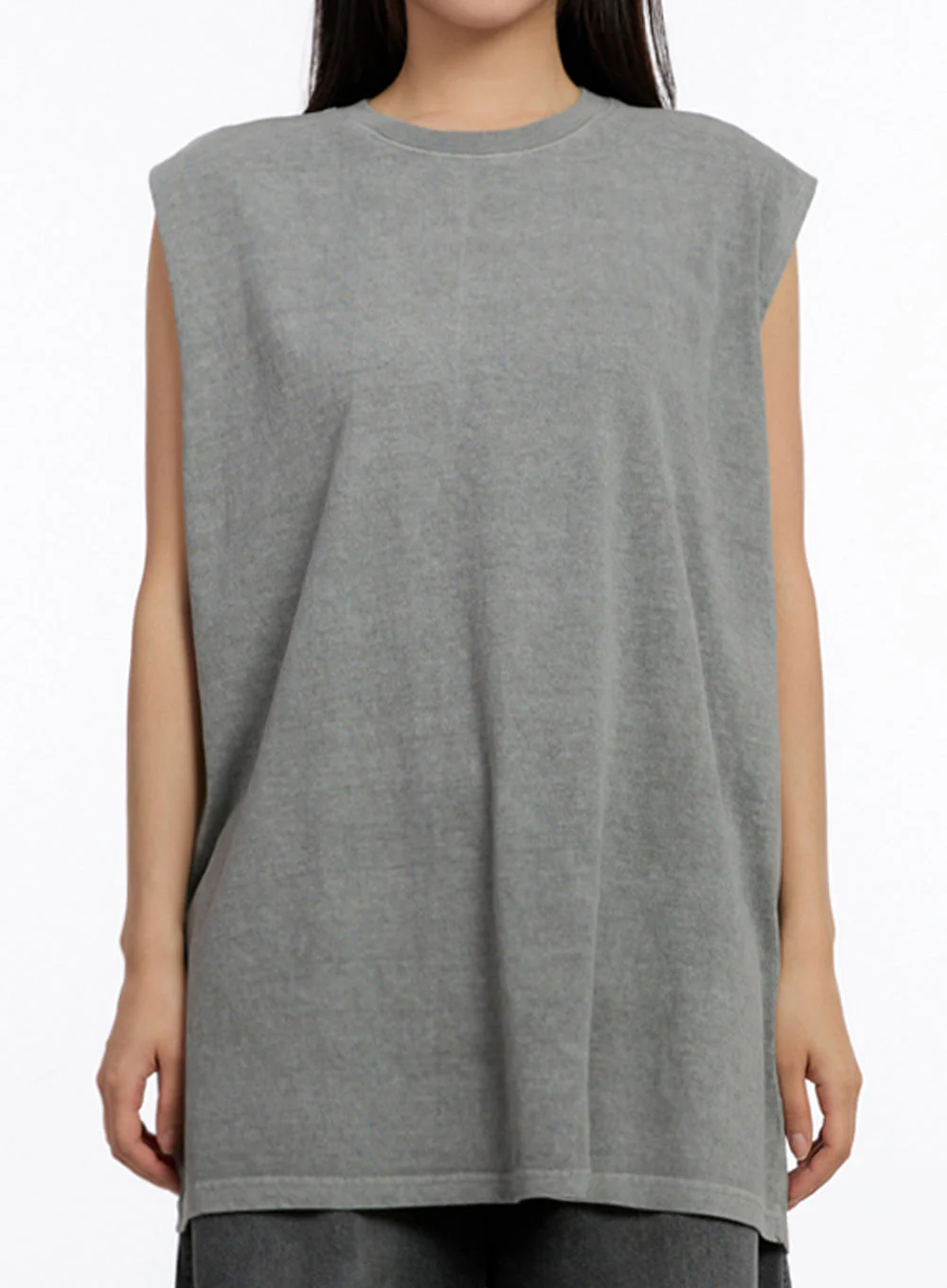 Relaxed-Fit Washed Tank Top IU509 - Image 3