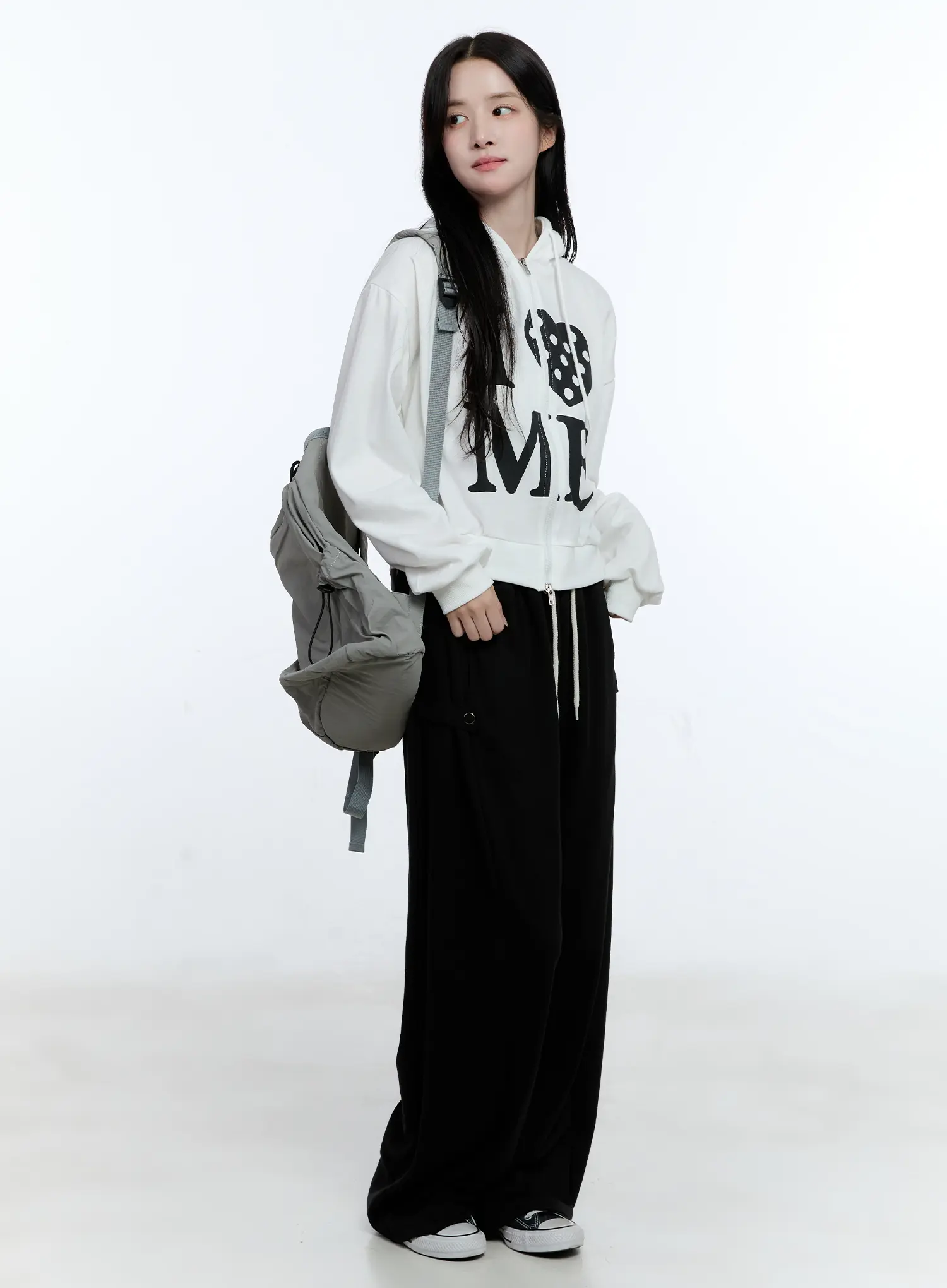 Relaxed-Fit Wide-Leg Sweatpants CG514 - Image 7