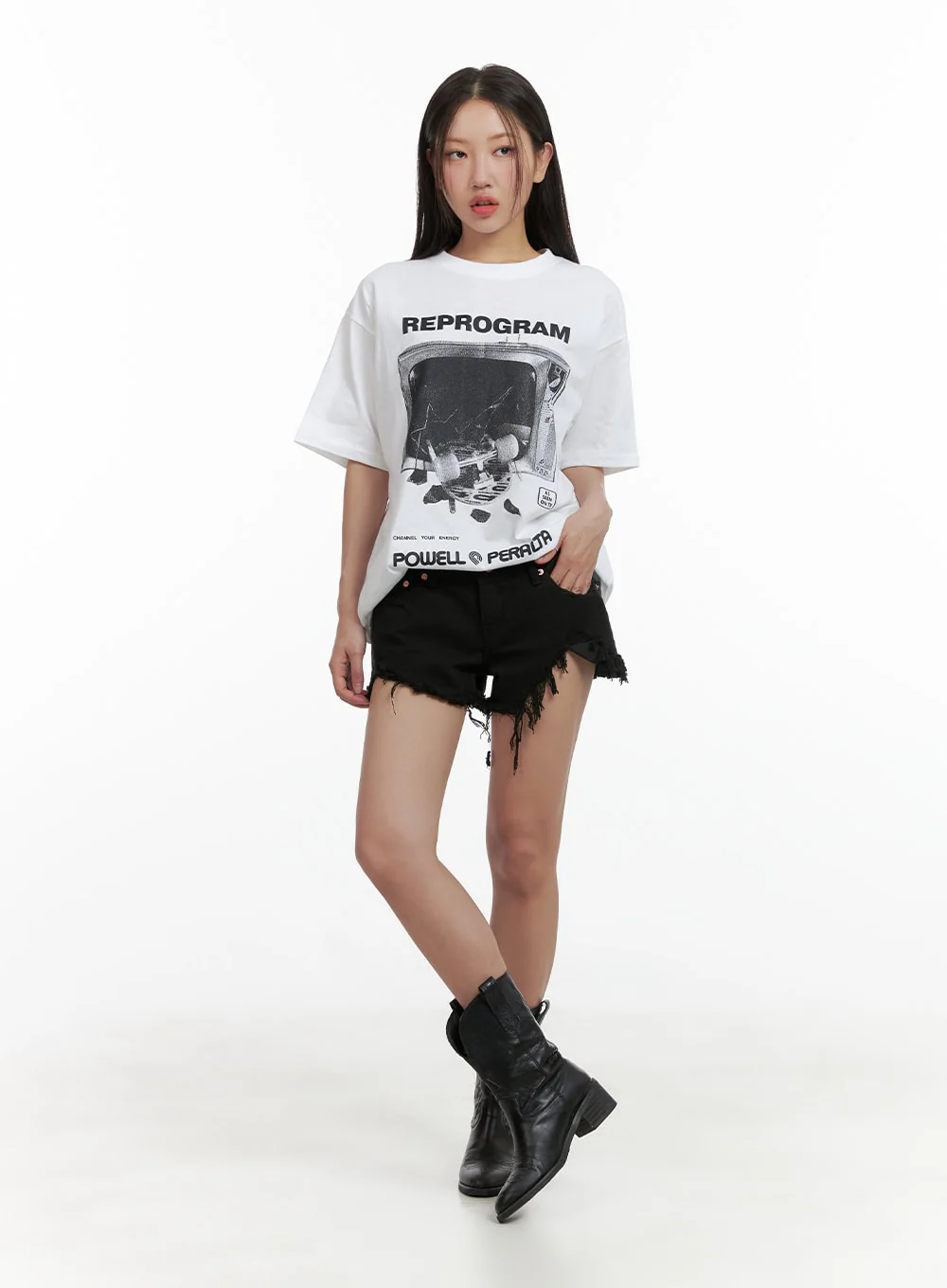 Reprogram Graphic Oversized T-Shirt (Unisex) CU405 - Image 2