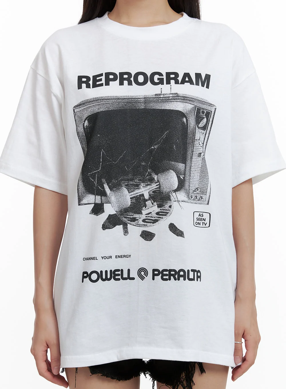 Reprogram Graphic Oversized T-Shirt (Unisex) CU405 - Image 3