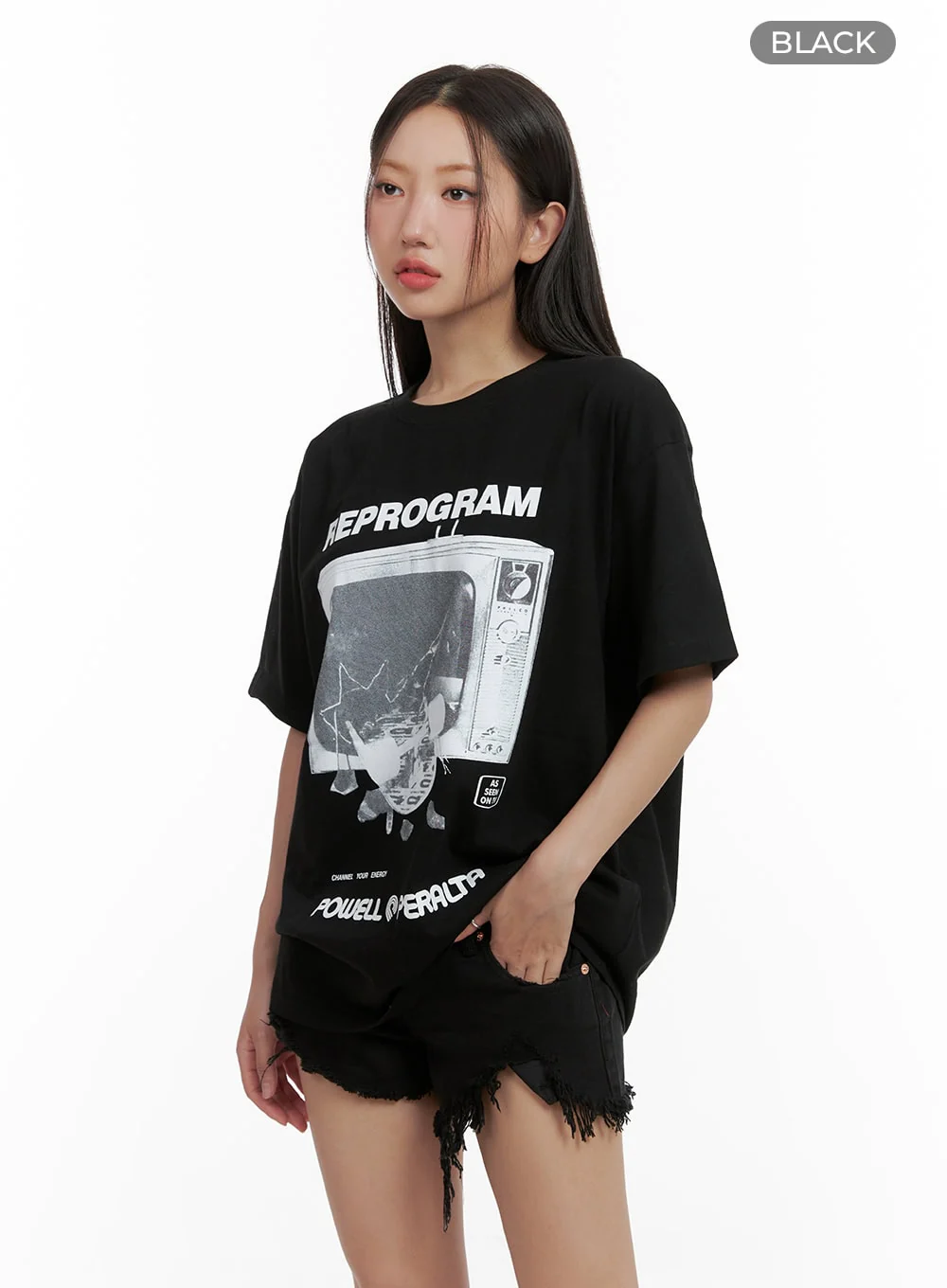 Reprogram Graphic Oversized T-Shirt (Unisex) CU405 - Image 8