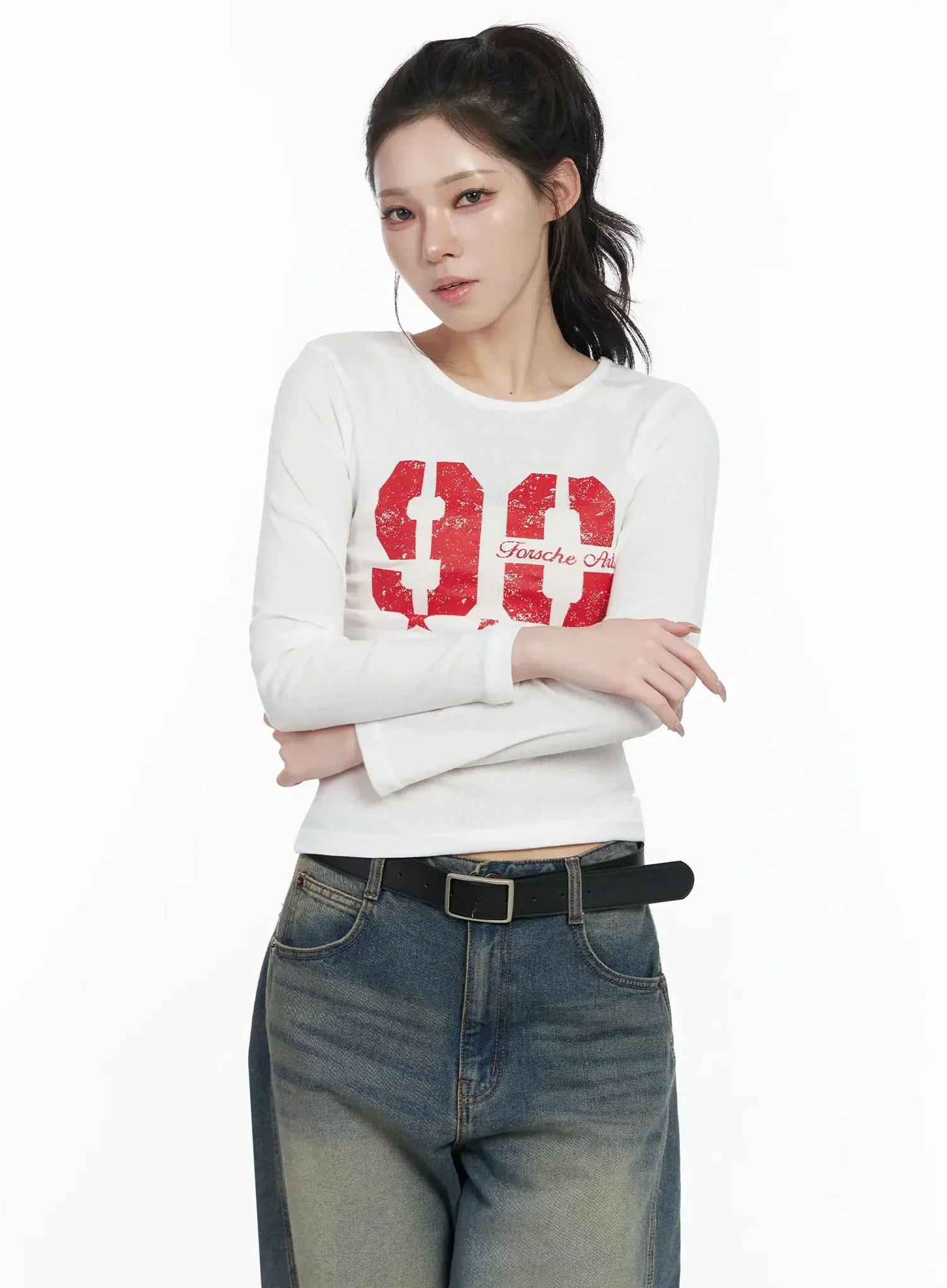 Retro Style Graphic Long Sleeve Top IF502 - Image 12