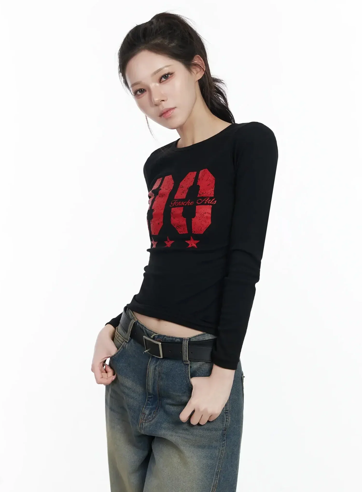 Retro Style Graphic Long Sleeve Top IF502 - Image 14