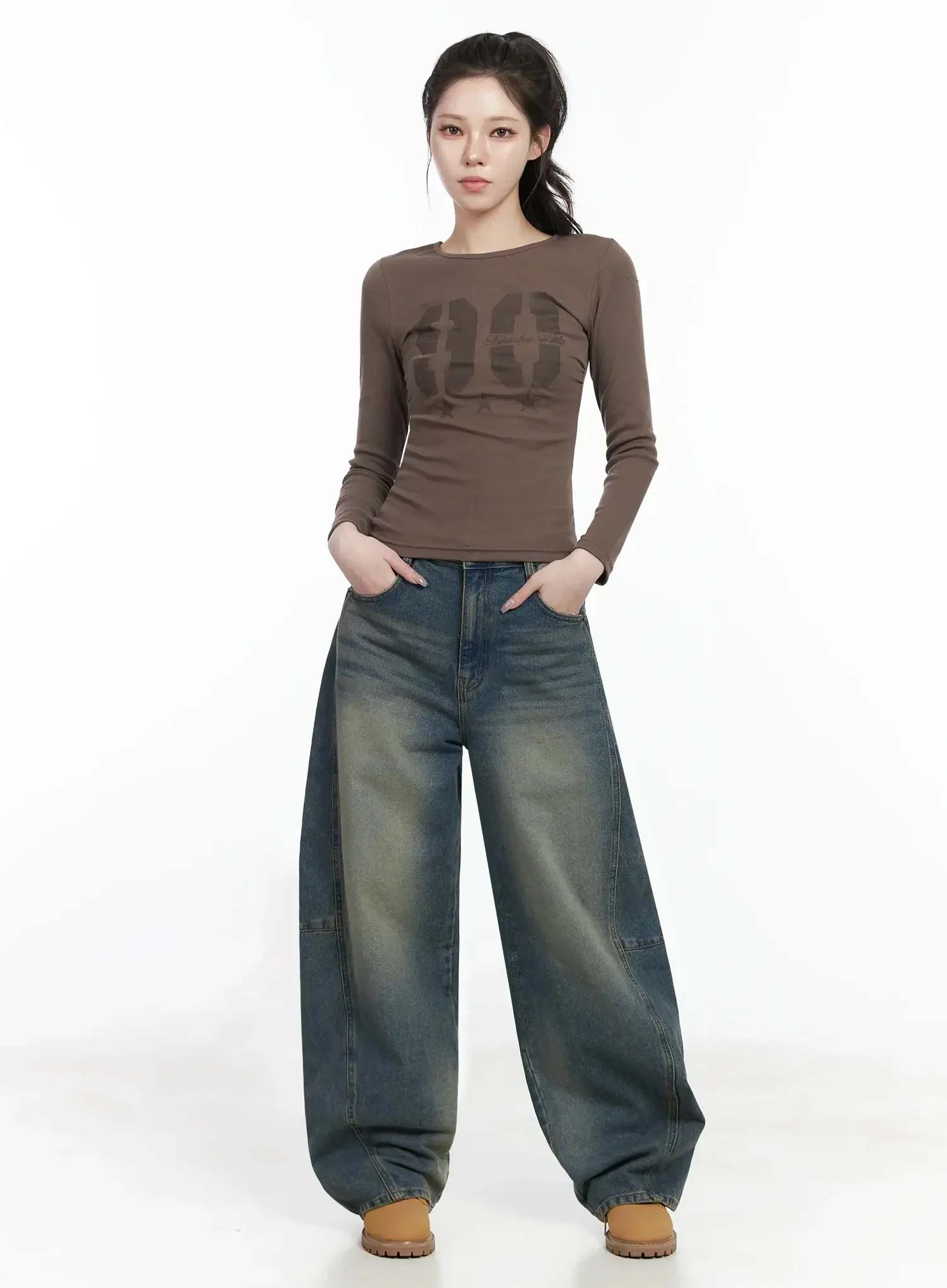 Retro Style Graphic Long Sleeve Top IF502 - Image 6