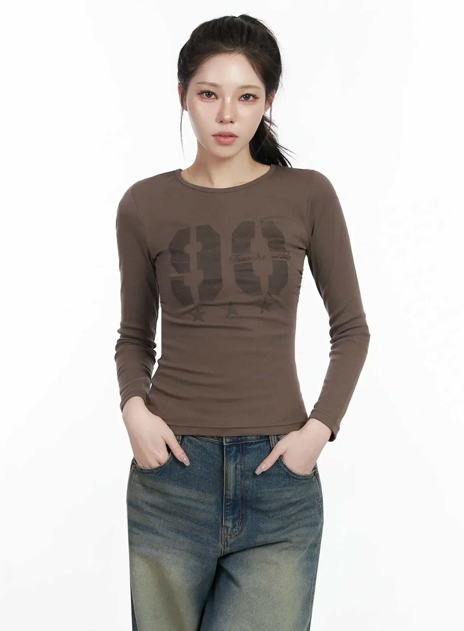 Retro Style Graphic Long Sleeve Top IF502 - Image 7